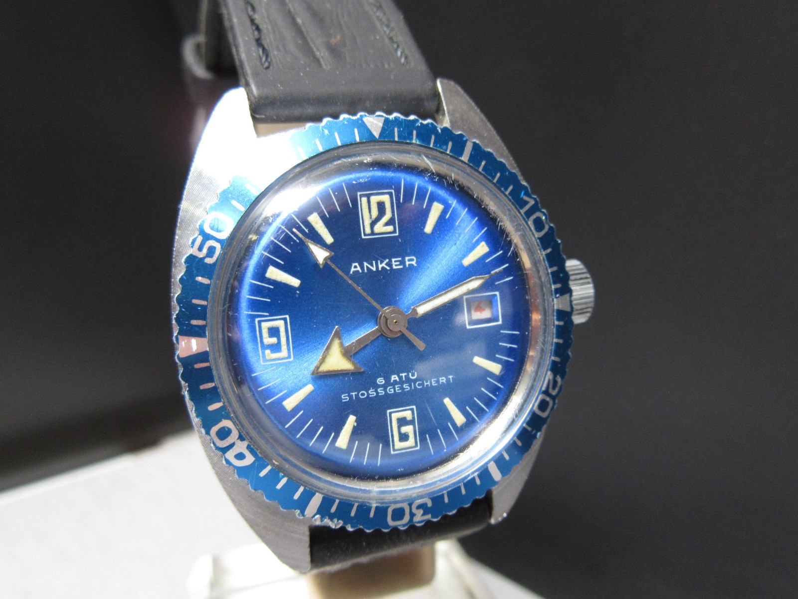 G763 Vintage Meister Anker Skin Diver Hand-Wind Watch