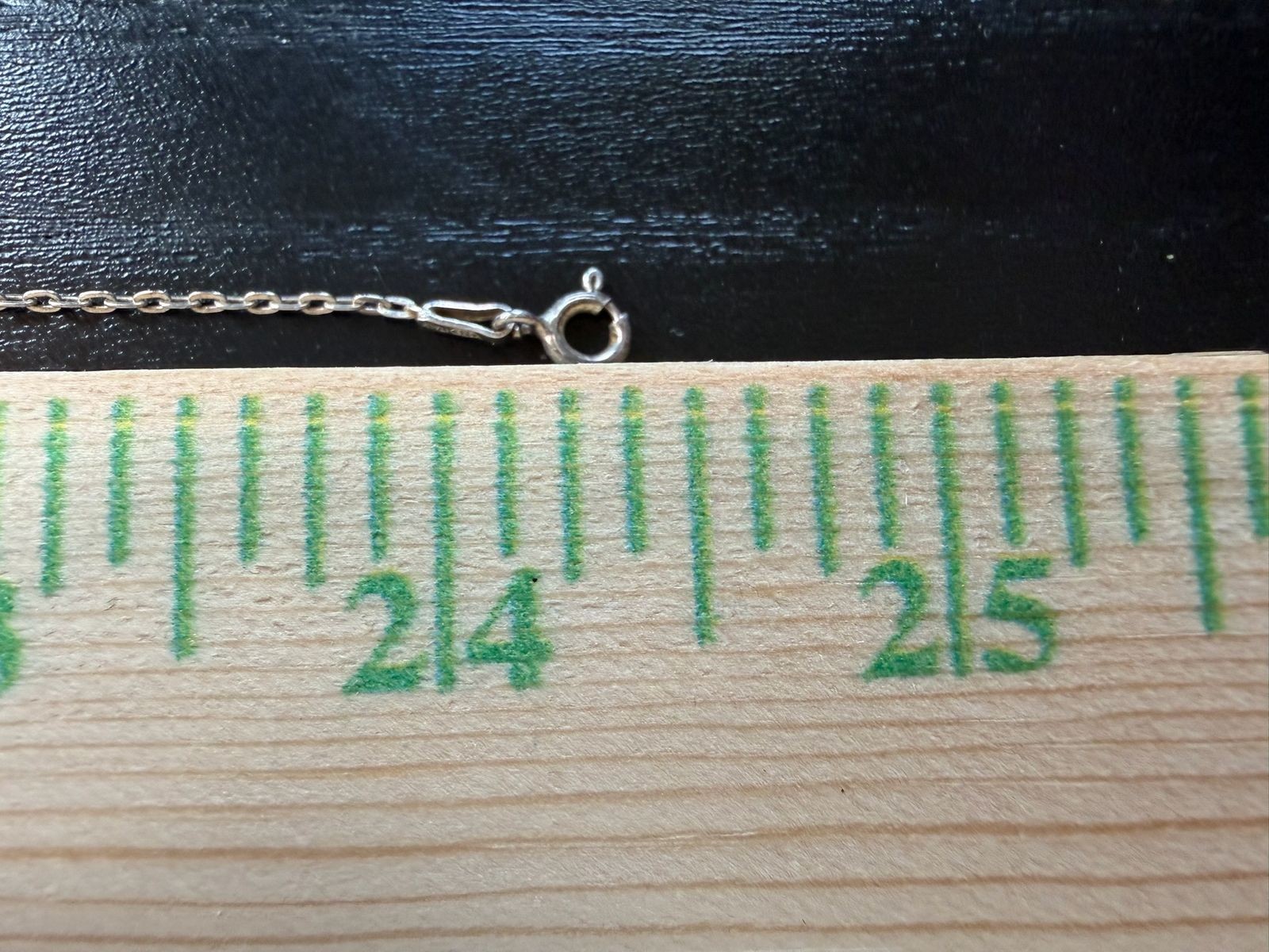 1.95g Vintage Sterling Silver 925 Chain Oval Link Necklace 24 in M