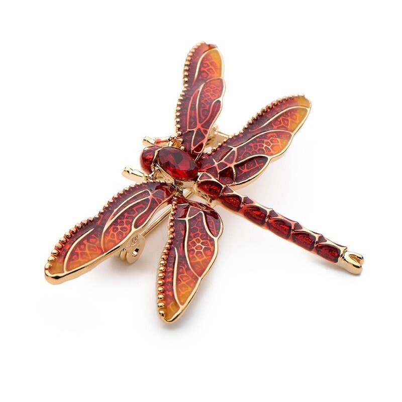 Enamel Dragonfly Insects Brooches For Women Banquet Weddings Brooches Pins