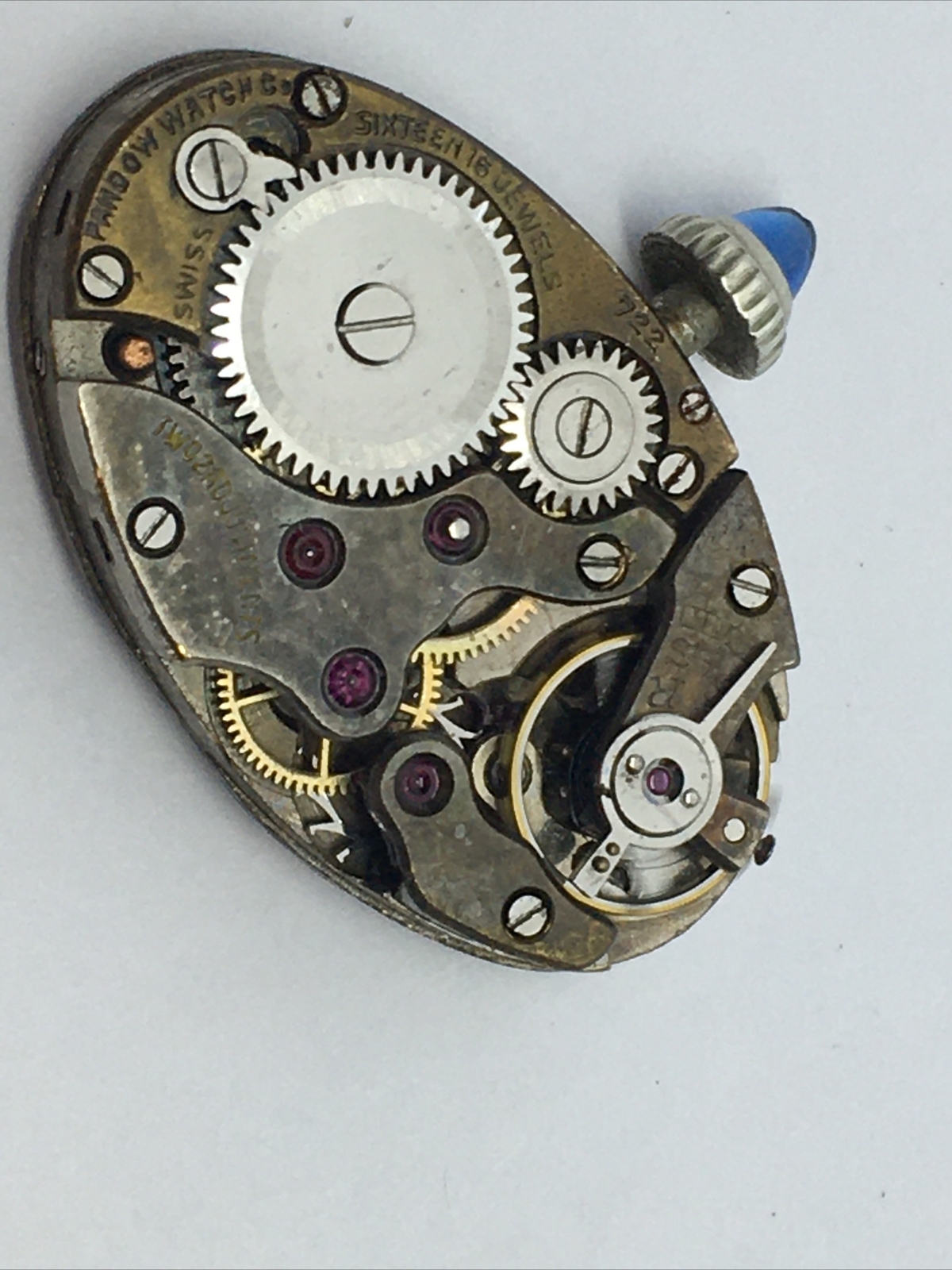 18k Antique VOGUE Swiss Ladies Watch, 18k Karat solid White gold Case 16j Runs