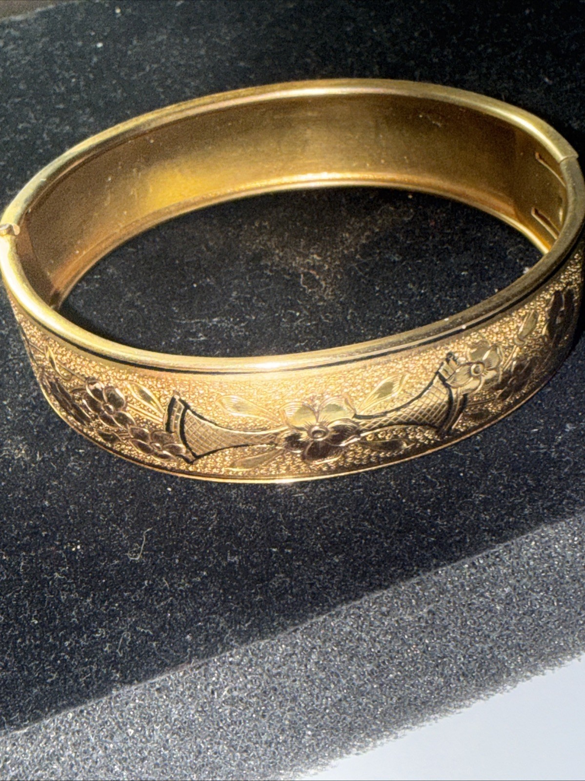 Bracelet Gold Filled 100 Year Old 6.5” 15mm Wide Antique Unmarked