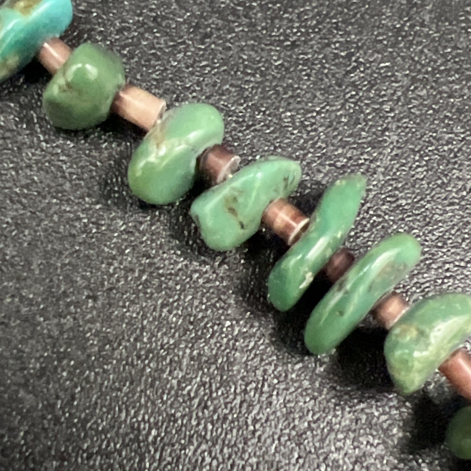 VTG Santo Domingo Turquoise Nugget Bear Fetish 8.5” Bracelet Sterling Silver