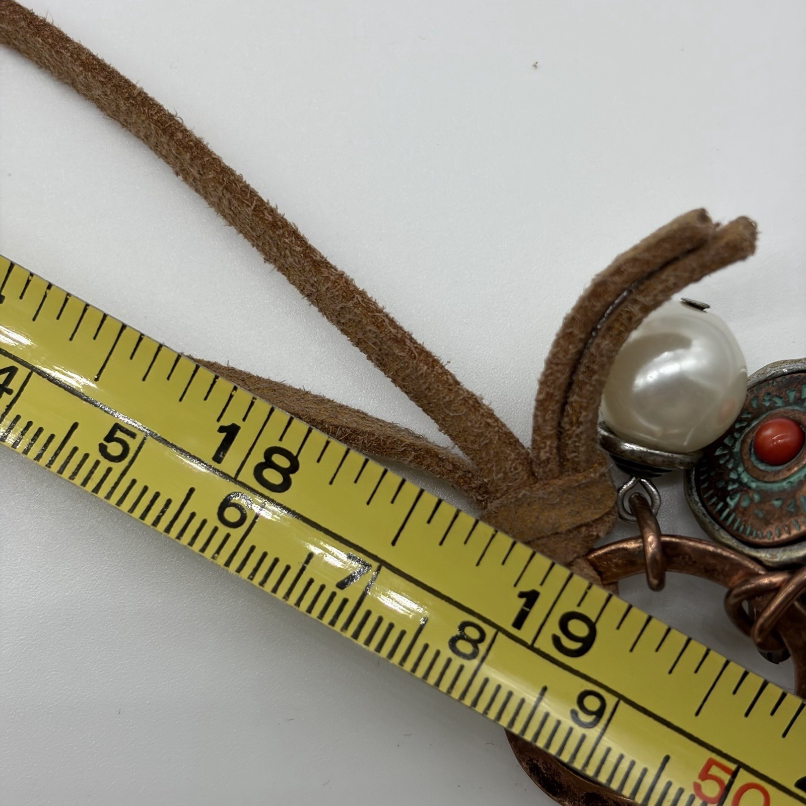 Vintage Necklace Leather 8.5 Length Leather Cord