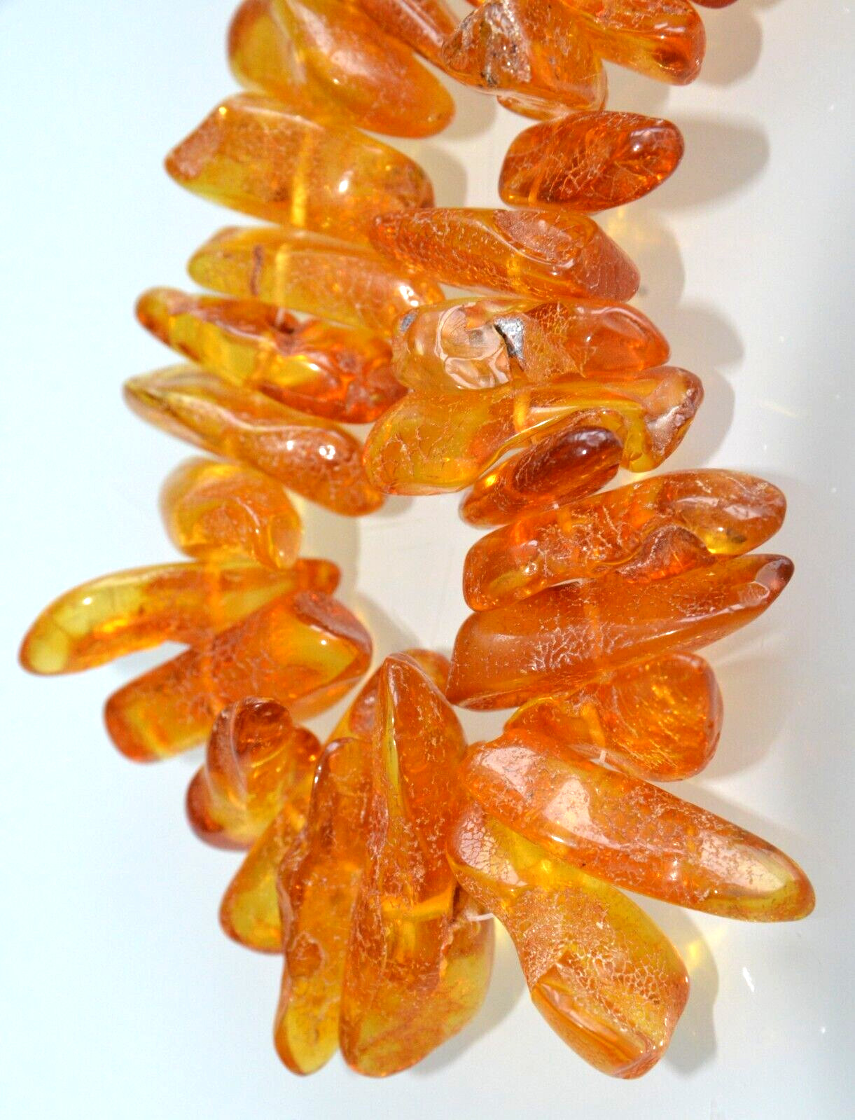 69gr RUSSIAN SOVIET BALTIC AMBER BEAD NECKLACE 琥珀 BRACELET STONE PENDANT EARRING