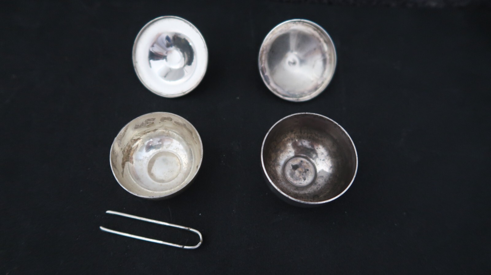 REVERE SILVERSMITHS 1088 STERLING SILVER SACCHARIN BOWL DISH & 1 OTHER STERLING