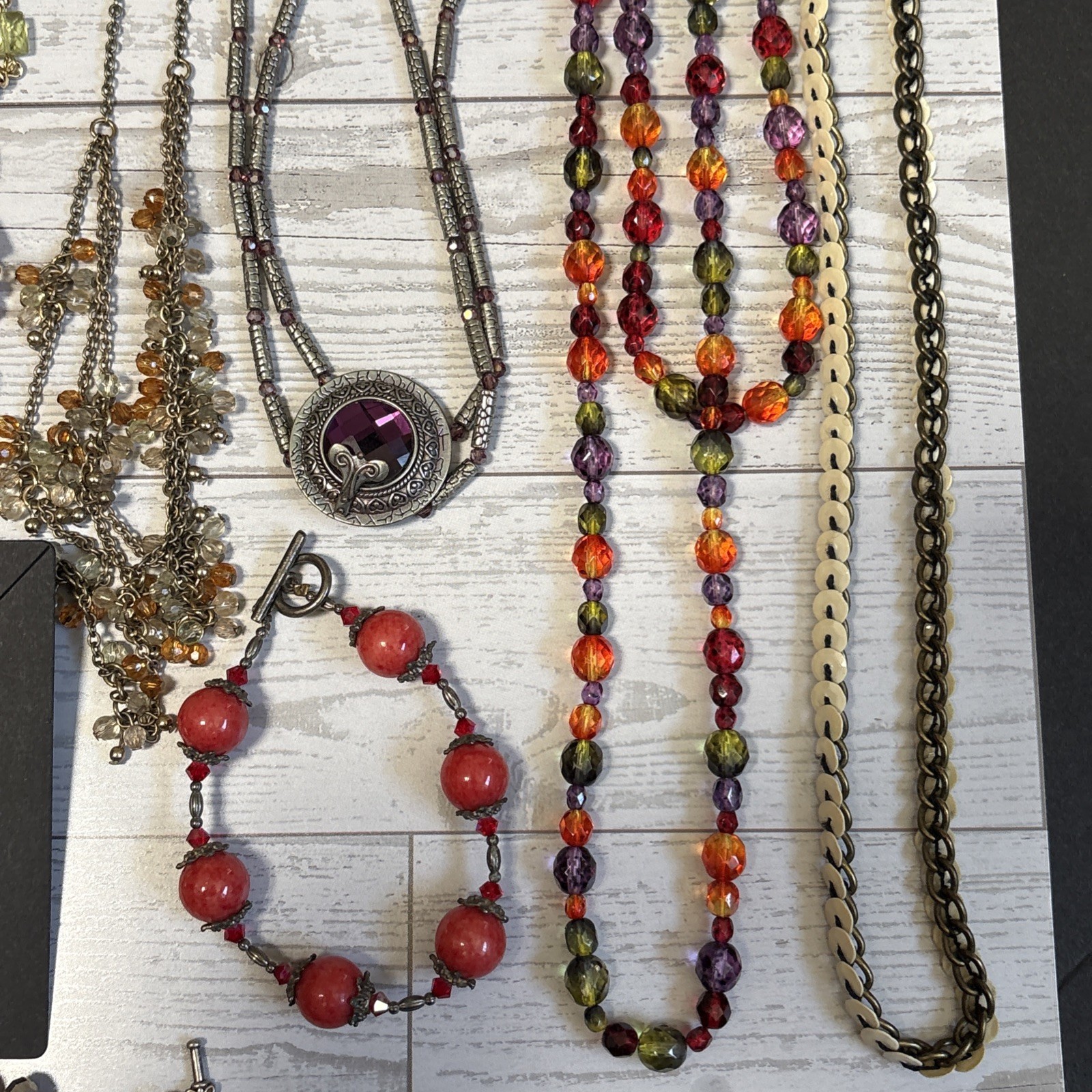 Grandma’s Vintage 2 Modern BOHO Estate Junk Drawer Lot Jewelry Beads Chains Etc.