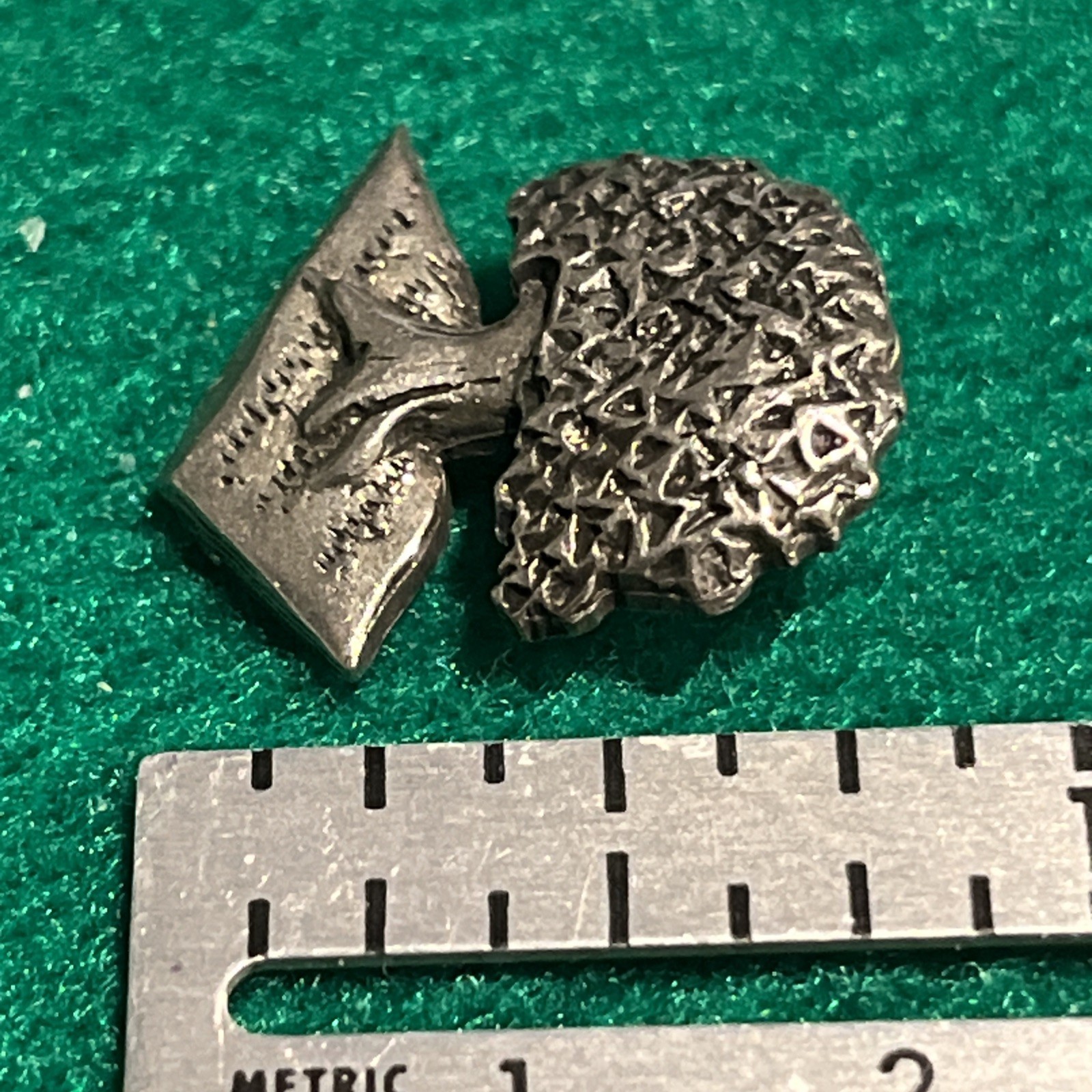 Vintage CLIFT Figural Pewter Tree Lapel Pin 0.75″ I12