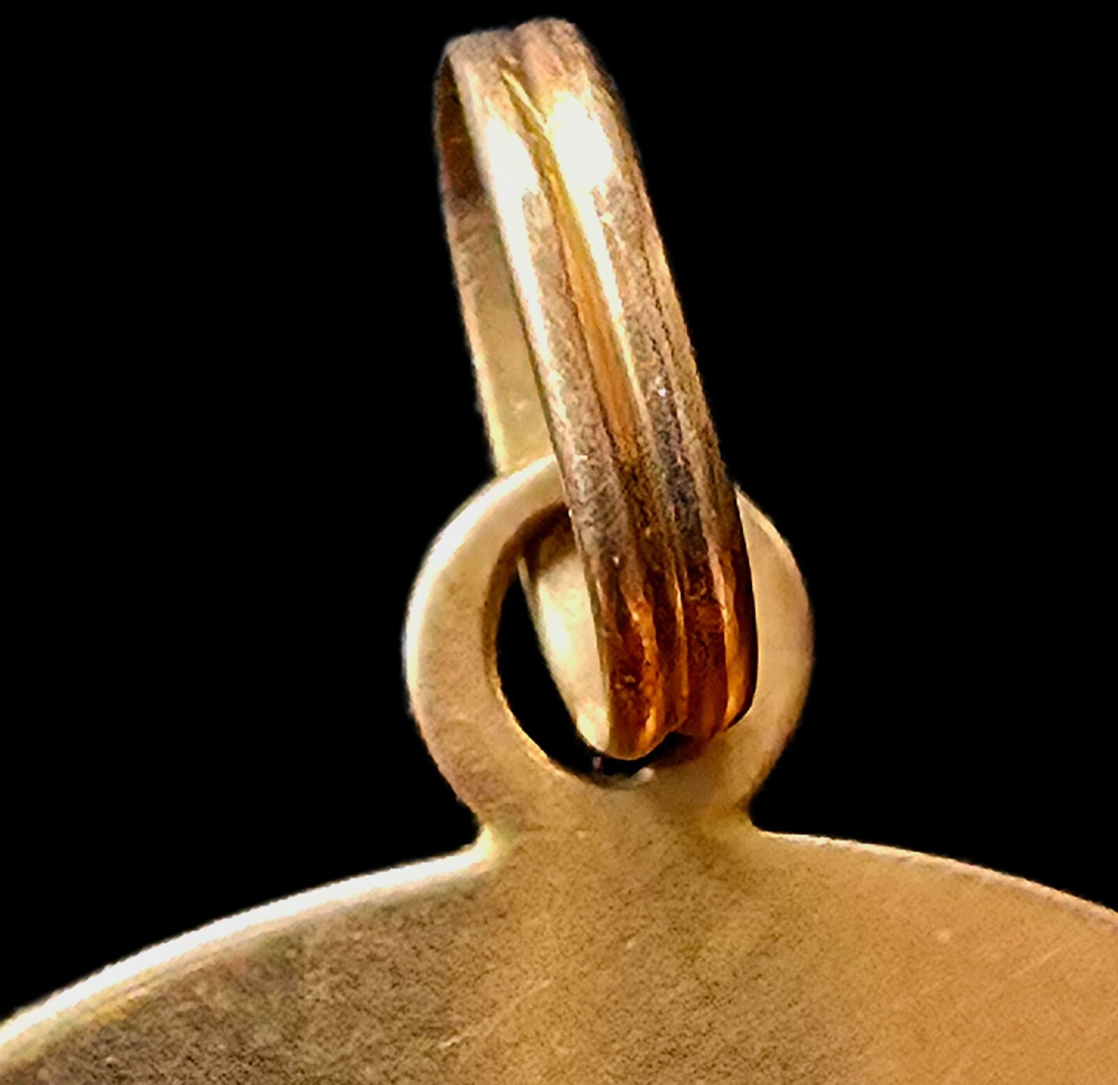 Fine Antique European Art Nouveau 18K Gold Enamel Madonna Medal Pendant Ca 1900
