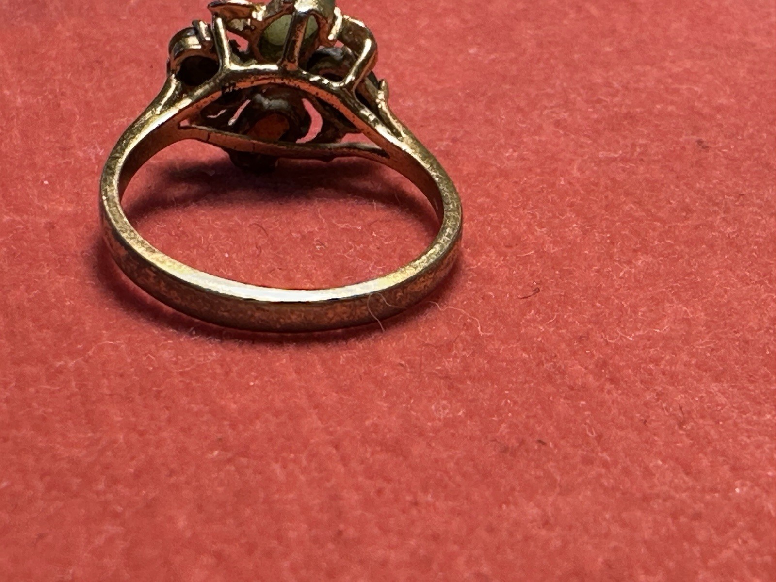 Vintage 5-Stone Multi Gem Cluster Ring | Opal Onyx Tiger’s Eye Jade Carnelian