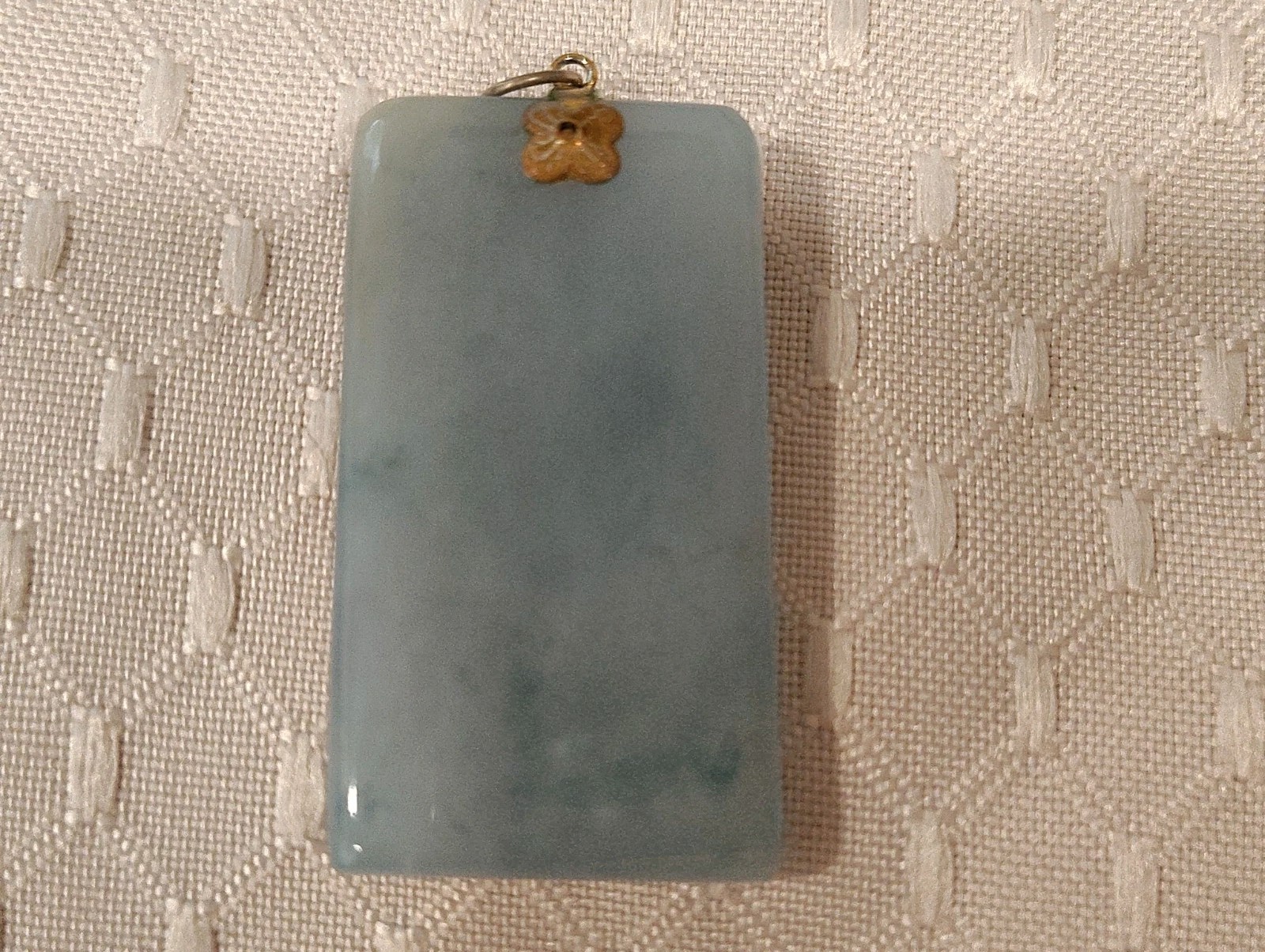 Vintage Jade Pendant Grey Color Weight 18.79g