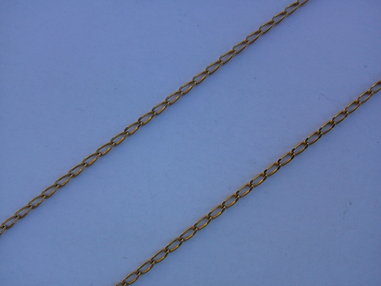 Rare Unique Antique Vintage French 60 cm Long 18K Solid Gold Necklace Chain ⛓️