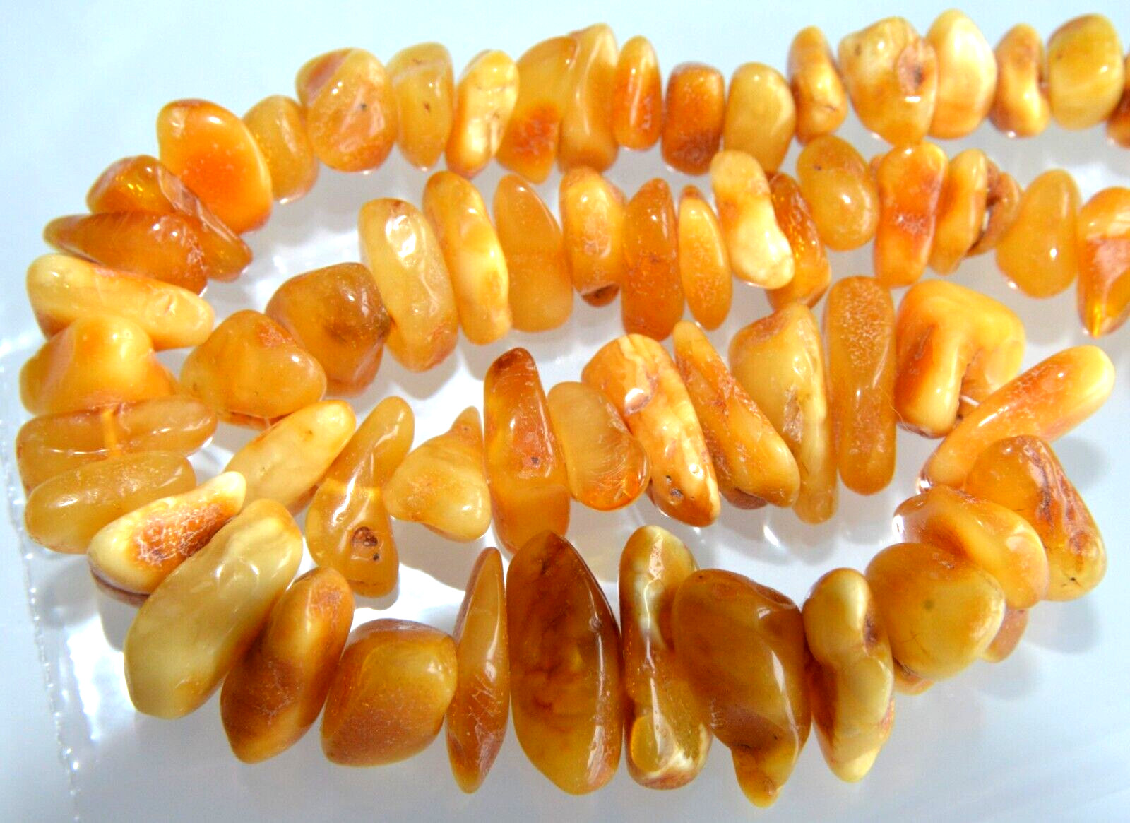 46gr RUSSIAN SOVIET BALTIC AMBER BEAD NECKLACE 琥珀 BRACELET STONE PENDANT EARRING