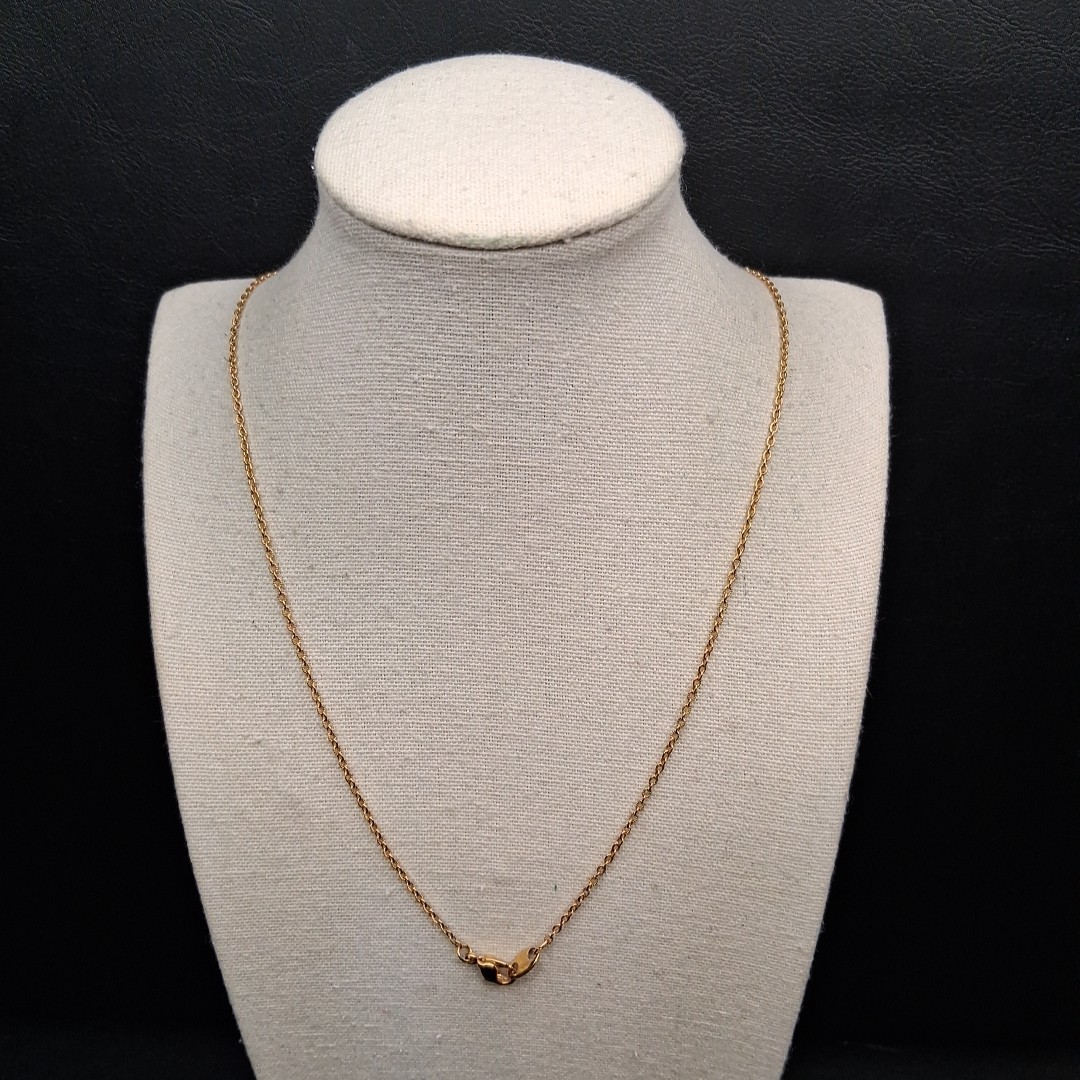 Vintag Chain Necklace Faux Pearl And Porcelain Flower Heart Pendant. 17.577