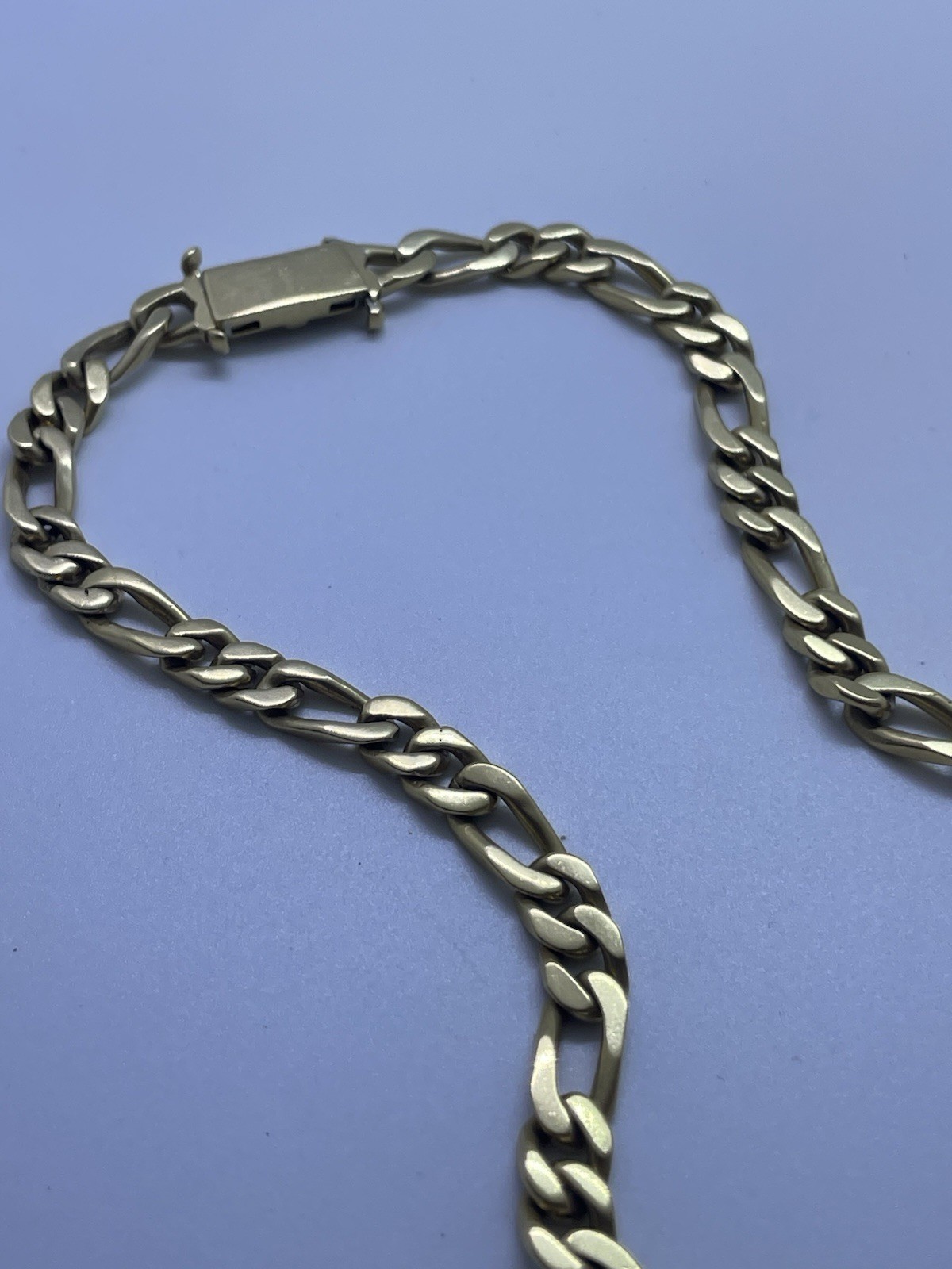 David Webb Vintage Solid 18K Gold Figaro Link Chain 19.5 Inches