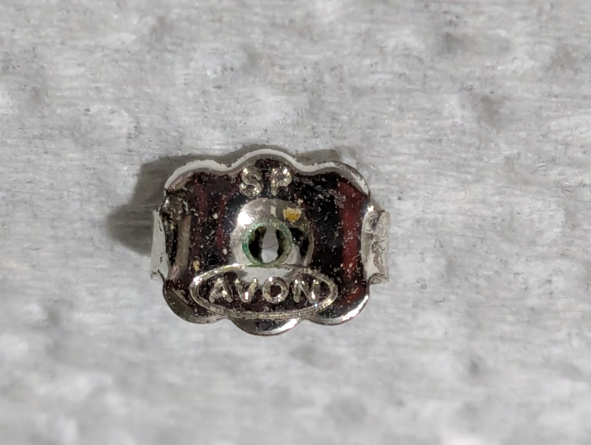 Vintage Avon Sterling White Topaz Pin & Earrings Set 925 NIB 5.9g Brilliant
