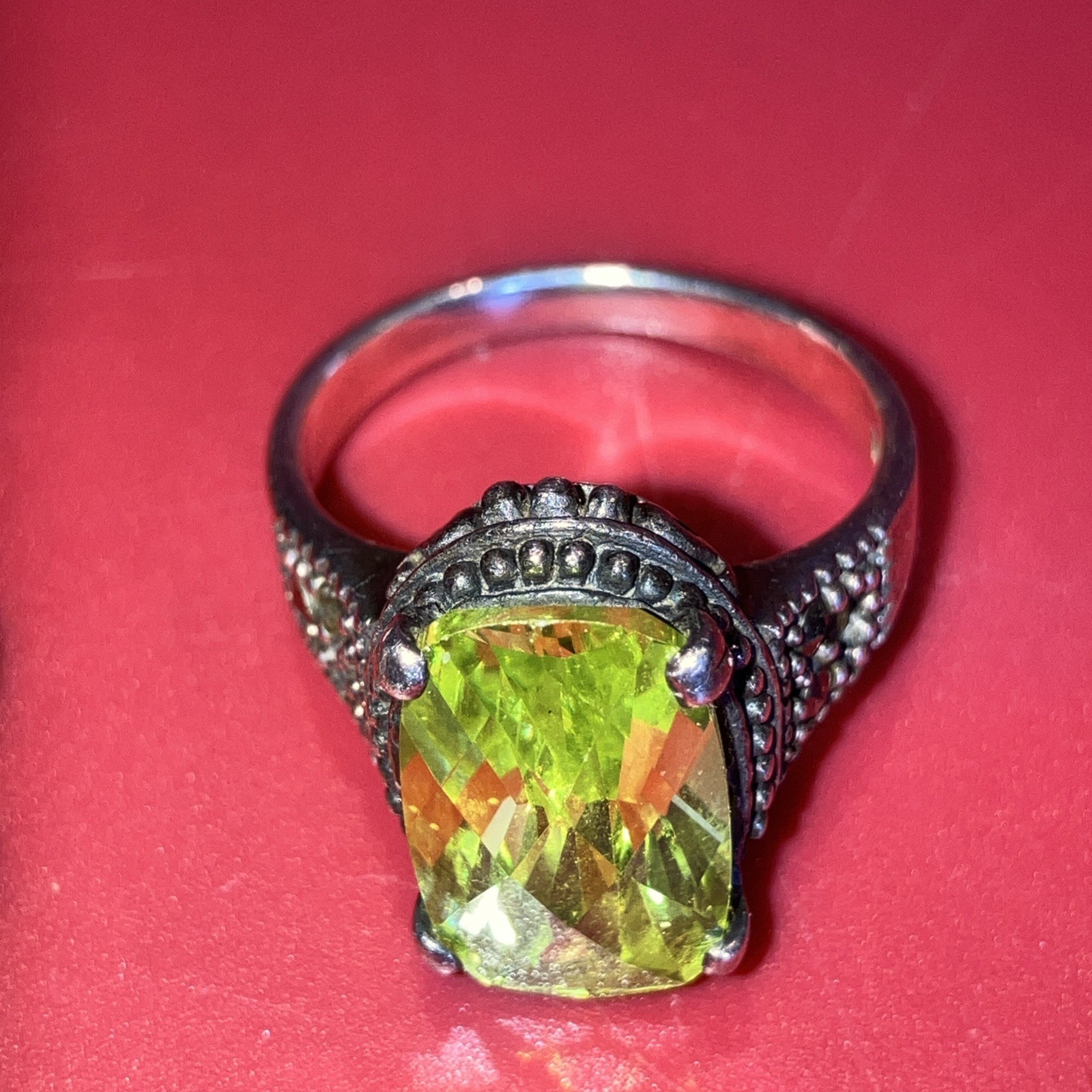 Vintage Silver 925 Rings Missing Small Stones Sizes 7 And 8