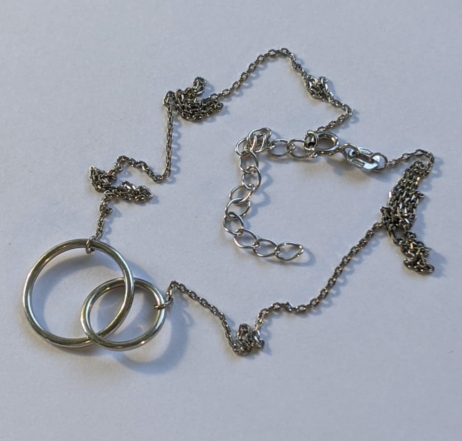 Vintage Necklace sterling silver 925. Сhain length 45 cm. Weight 2.97 g.