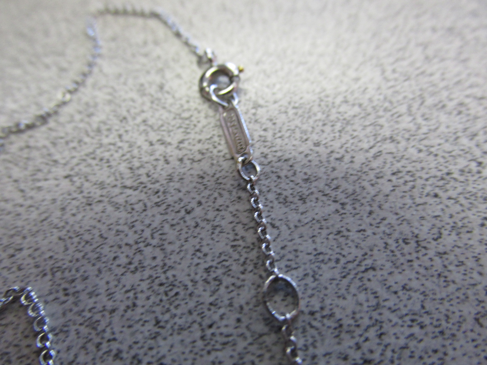 Tiffany & Company Platinum Diamond X Necklace 15 inch .035 ctw Make Offer