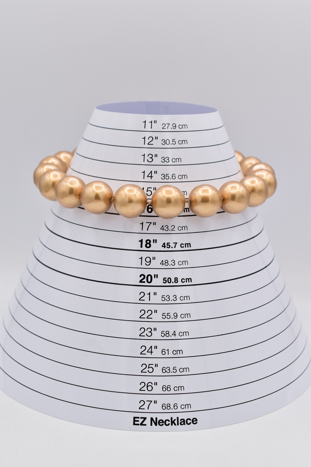 Vintage Chunky Gold Pearl Choker Necklace Large Beaded Statement Collar 80s BinI