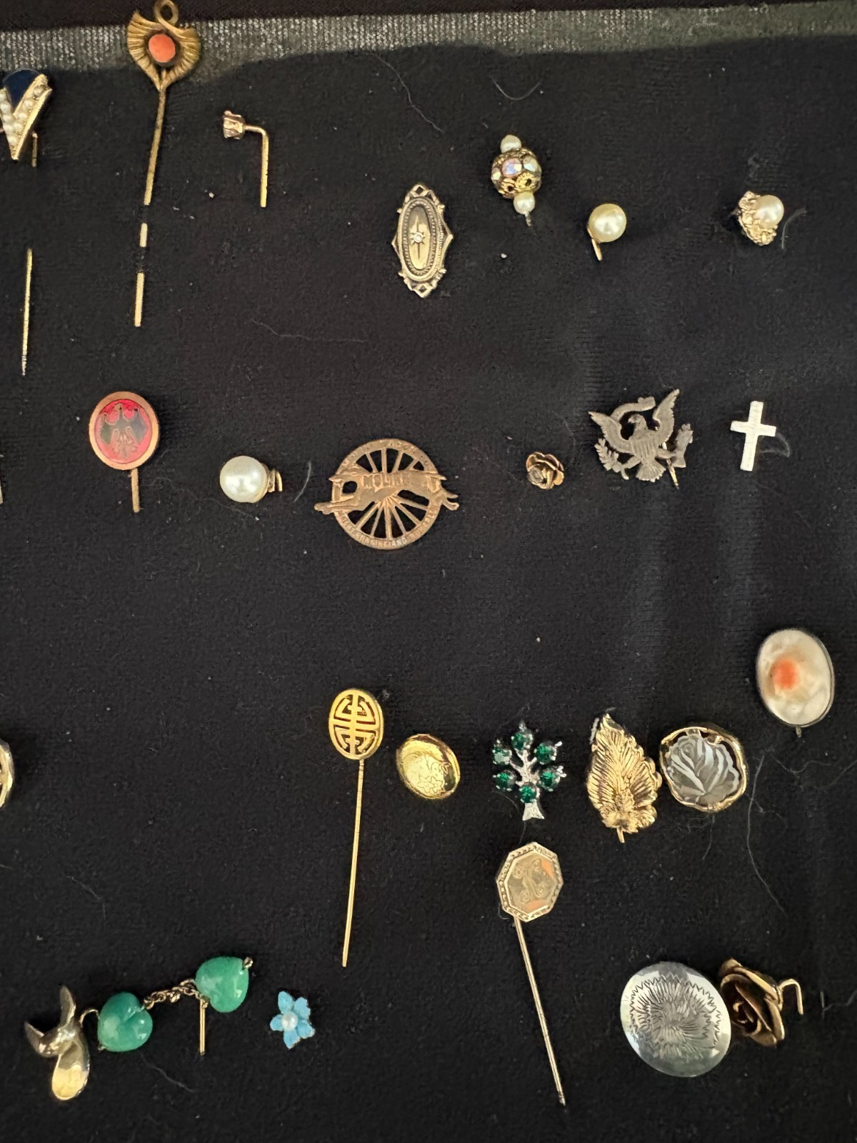 Stick Pin Collection, lot of 114, unique and vintage, hat pins, lapel pins