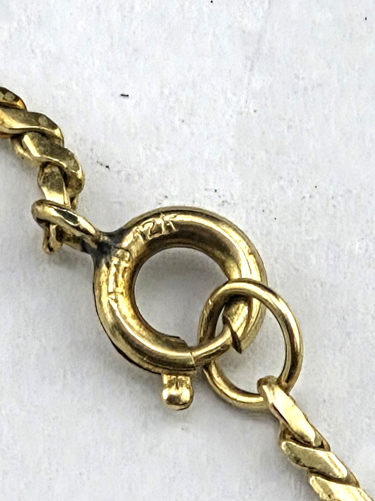 Vintage Van Dell 1/20 12k Gold Fill Leaf Collar Choker 16″ Necklace