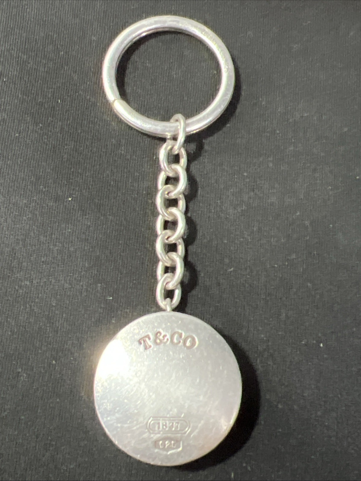 Tiffany & Co. 1837 .925 Sterling Silver 39” Tape Measure With Key Ring