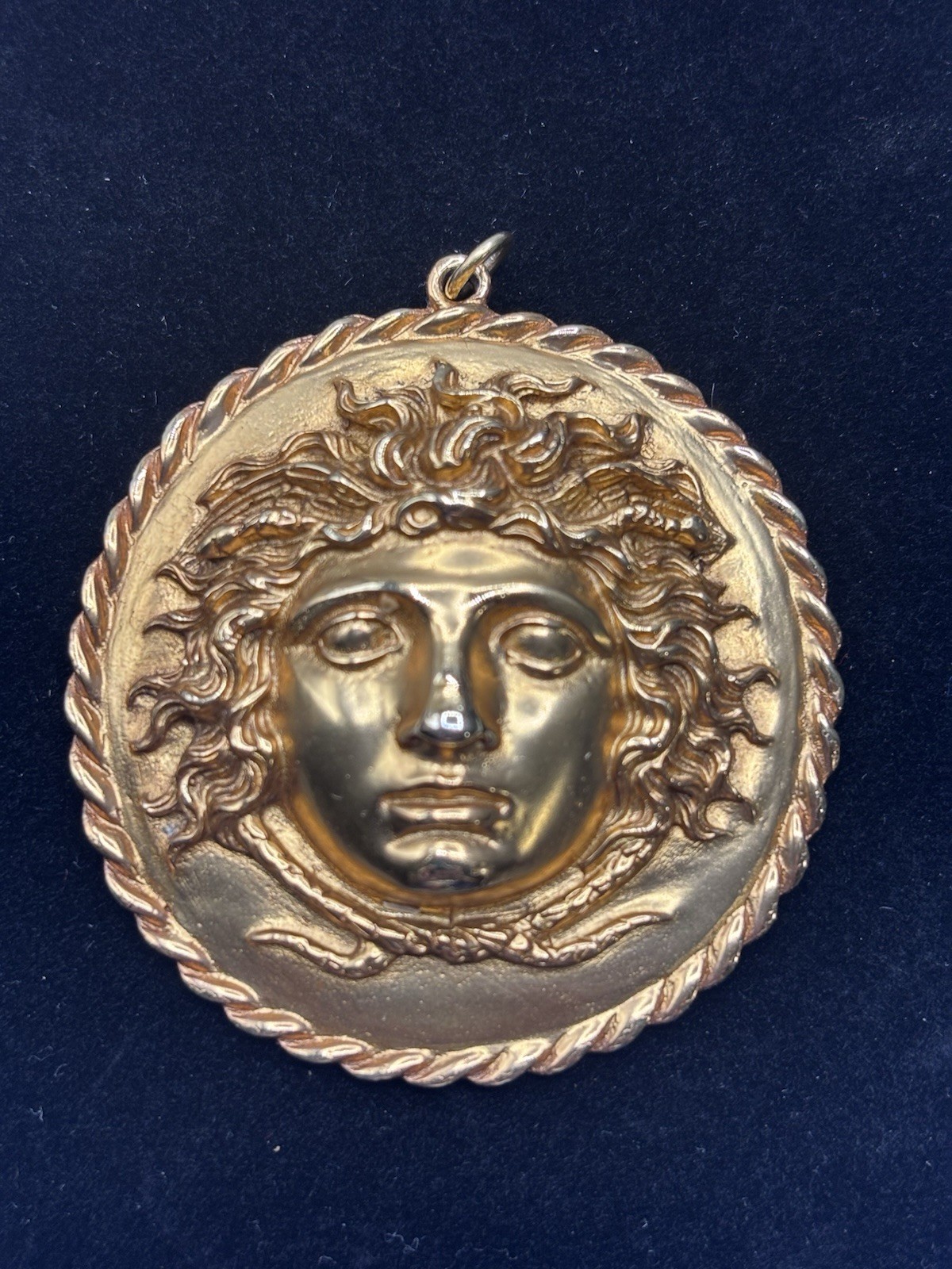 Vintage Alva Museum Replicas Medusa Statement Pendant Medallion Greek Mythology