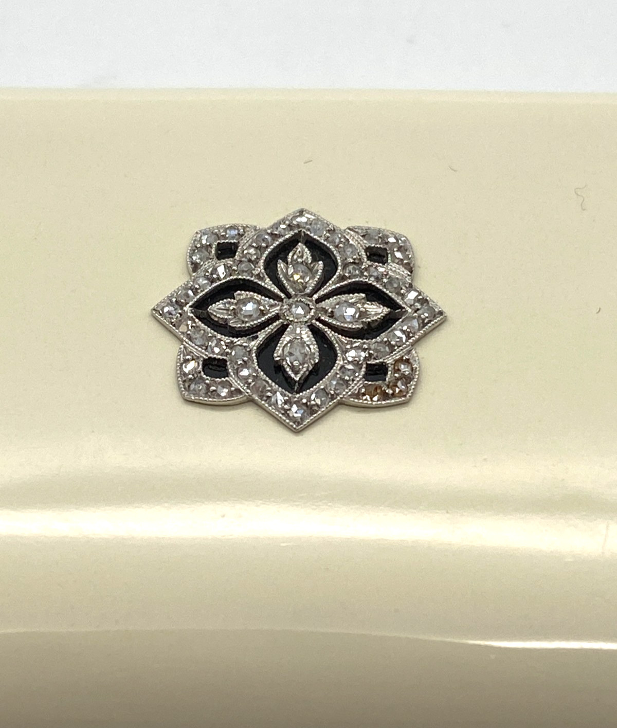 Tiffany & Co. Art Deco 14K Gold, Diamond & Enamel Cigarette Case, Circa 1920’s