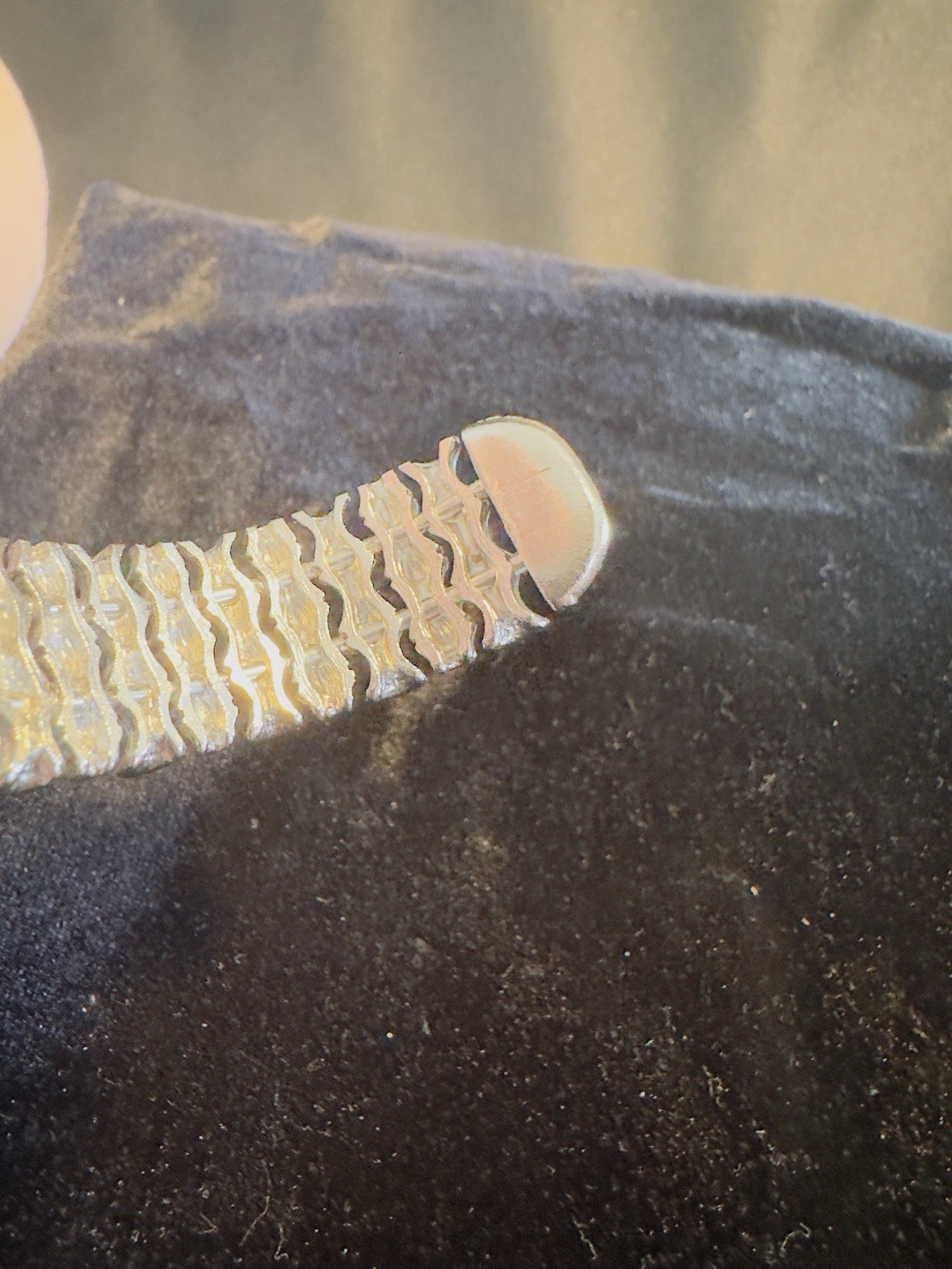 Vintage Cuff Bracelet Bangle Silver Tone Cuff Bamboo Design Good Quality Metal