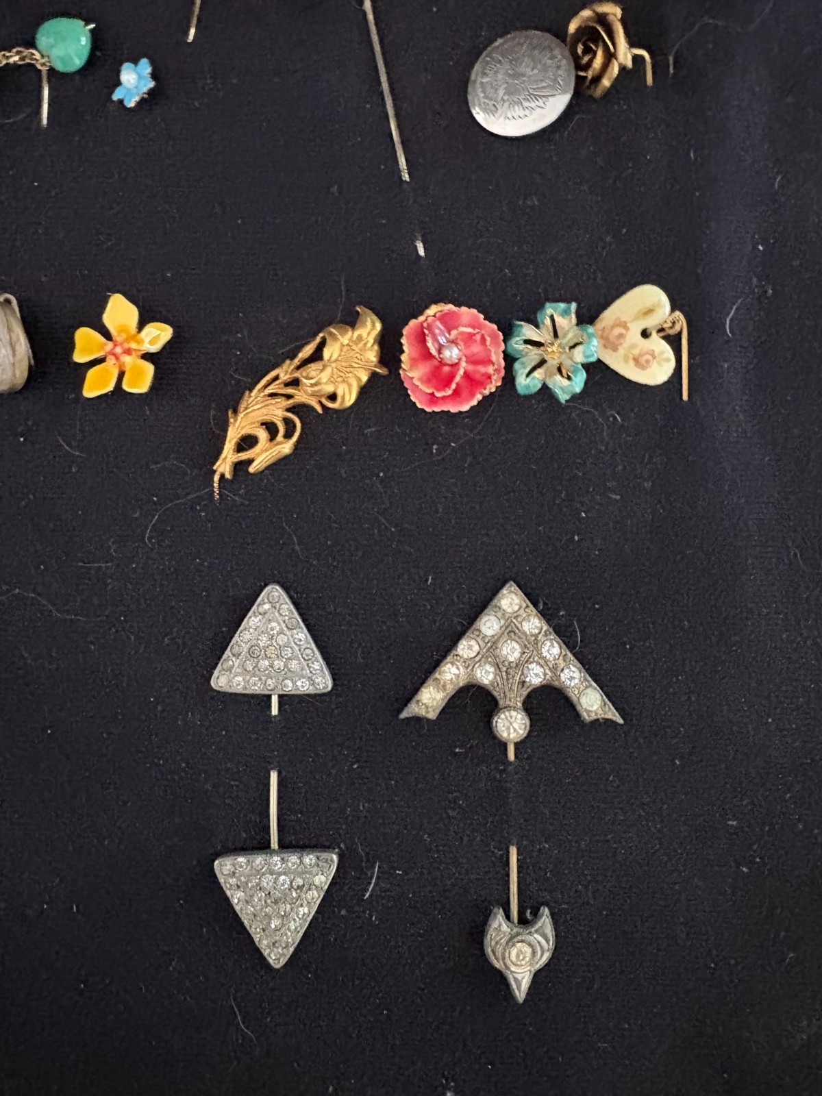Stick Pin Collection, lot of 114, unique and vintage, hat pins, lapel pins