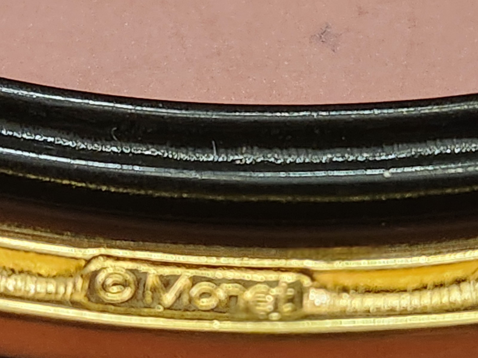 Monet two Tone Black Enamel & Gold Curved Bar Cuban Link Chain Choker Vintage