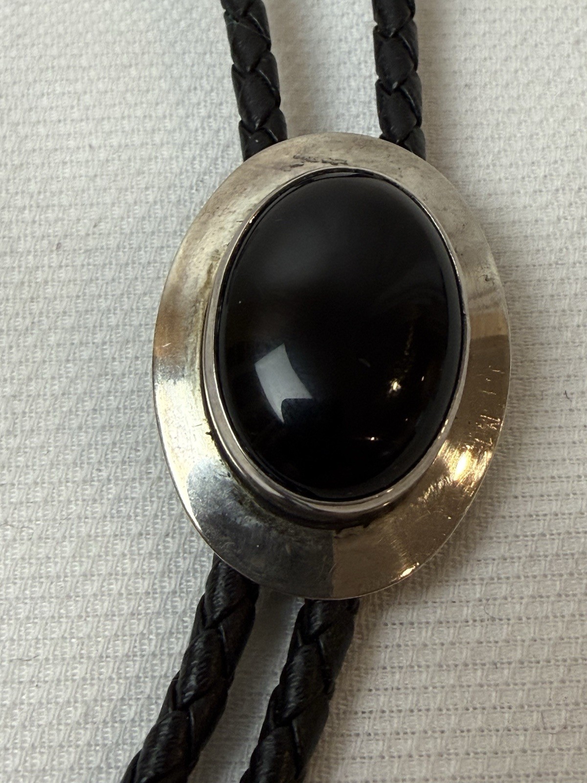 Vintage Sterling Silver 925 and Onyx Bolero, Ben G Chaves, Navajo