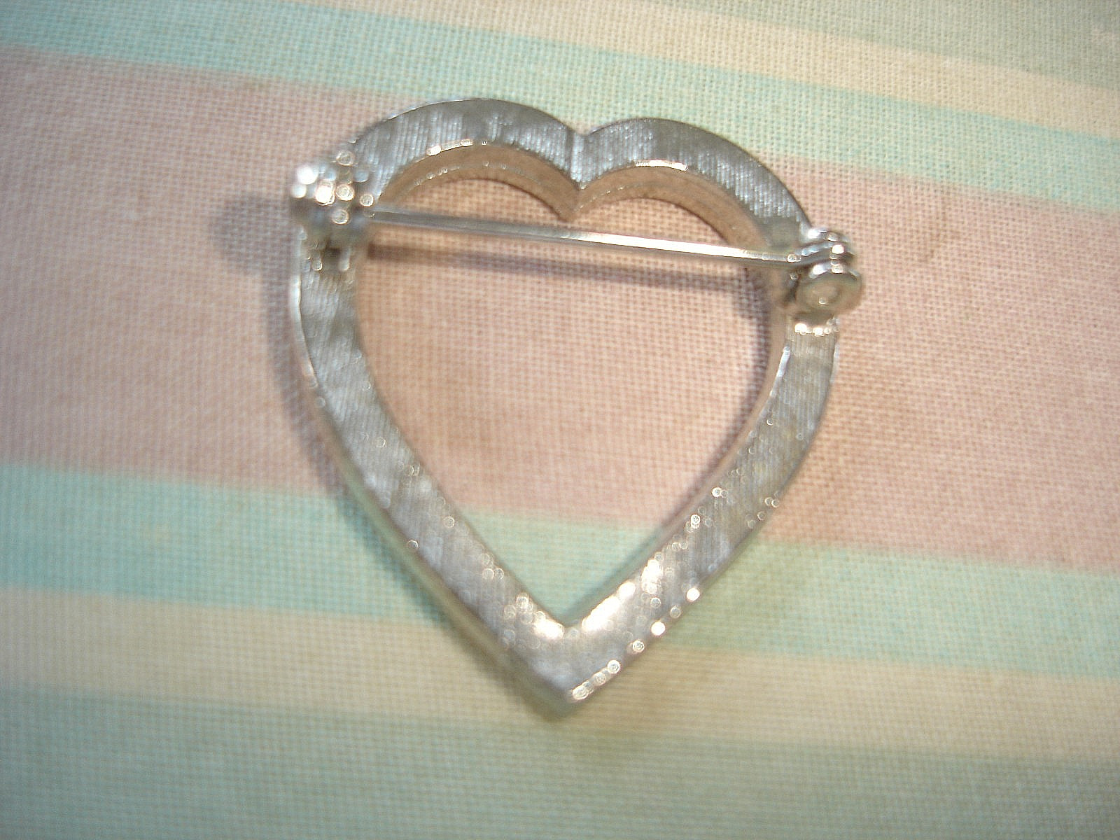 Vintage LOT of 6 HEART & ANGEL Pin Brooches-4 Heart, 2 Angels-Pearls Rhinestones
