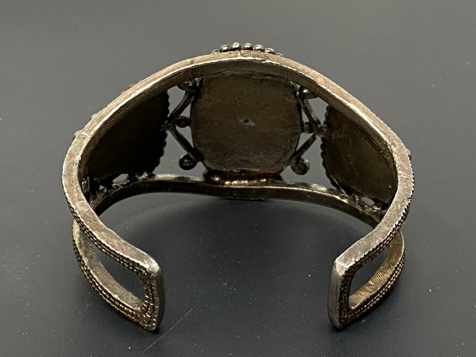 Vintage South Western Blue Lucite Cuff Bracelet