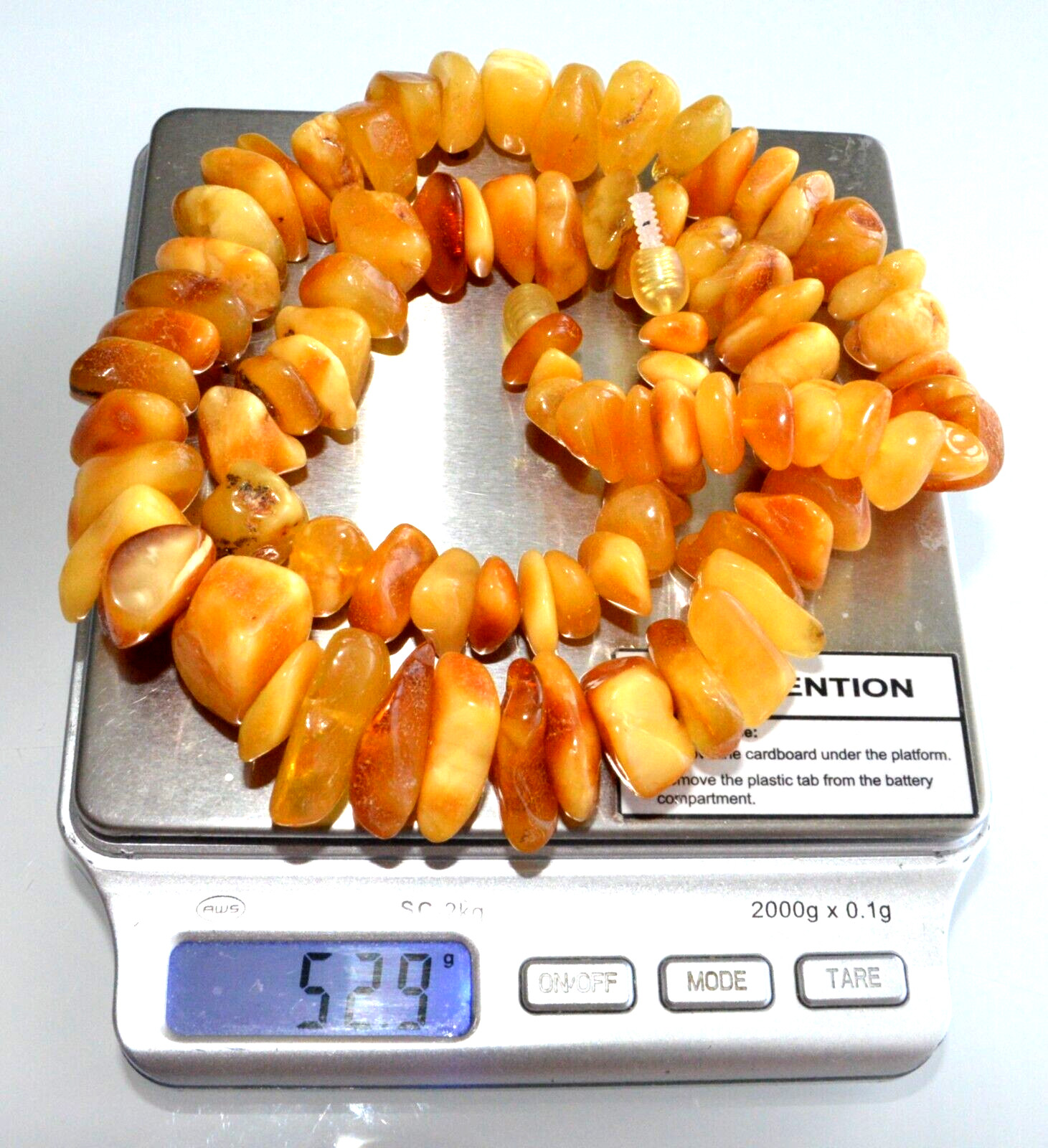 ✅52cm = 54gr RUSSIAN SOVIET BALTIC AMBER BEAD NECKLACE 琥珀 BRACELET STONE PENDANT