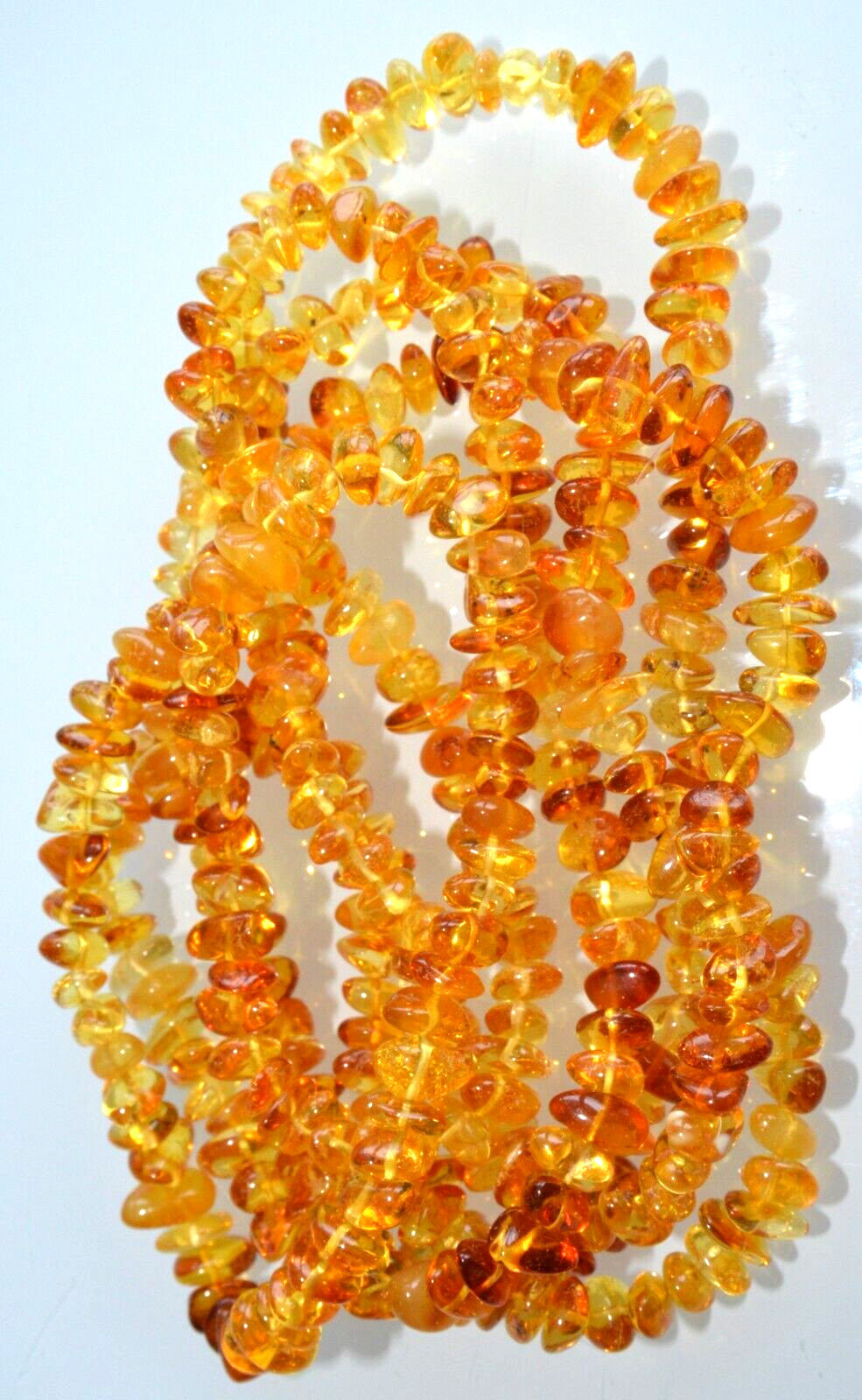 ✅135 cm=46gr RUSSIAN SOVIET BALTIC AMBER BEAD NECKLACE 琥珀 BRACELET STONE PENDANT