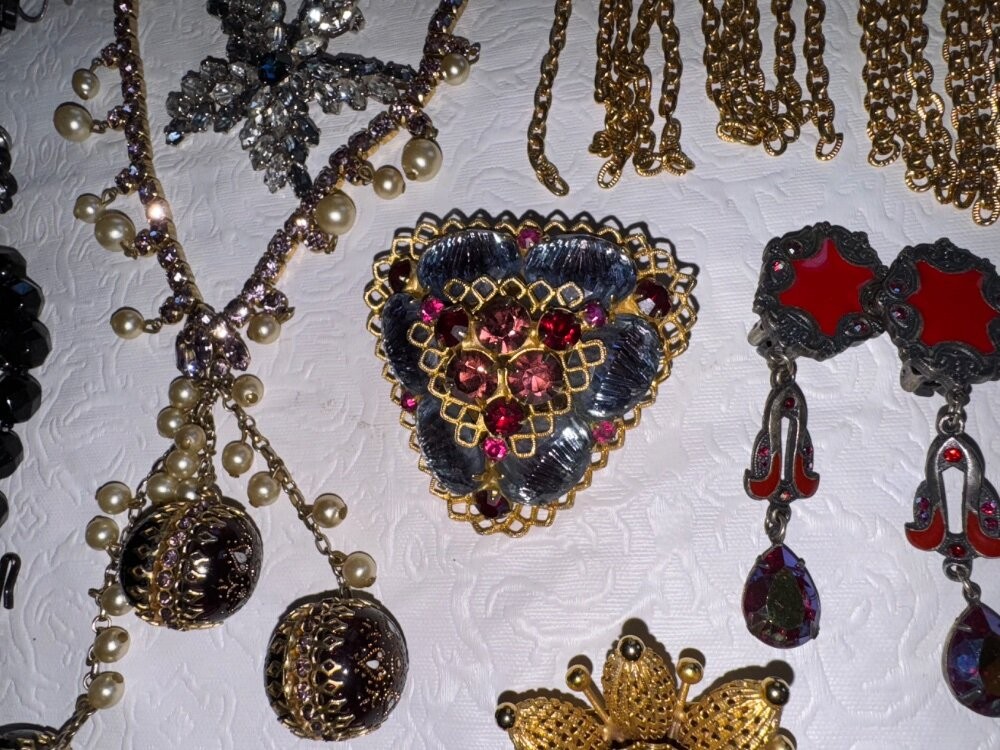 High End Vintage Jewelry Lot Eisenberg Austria Juliana KJL Weiss Sterling Silver