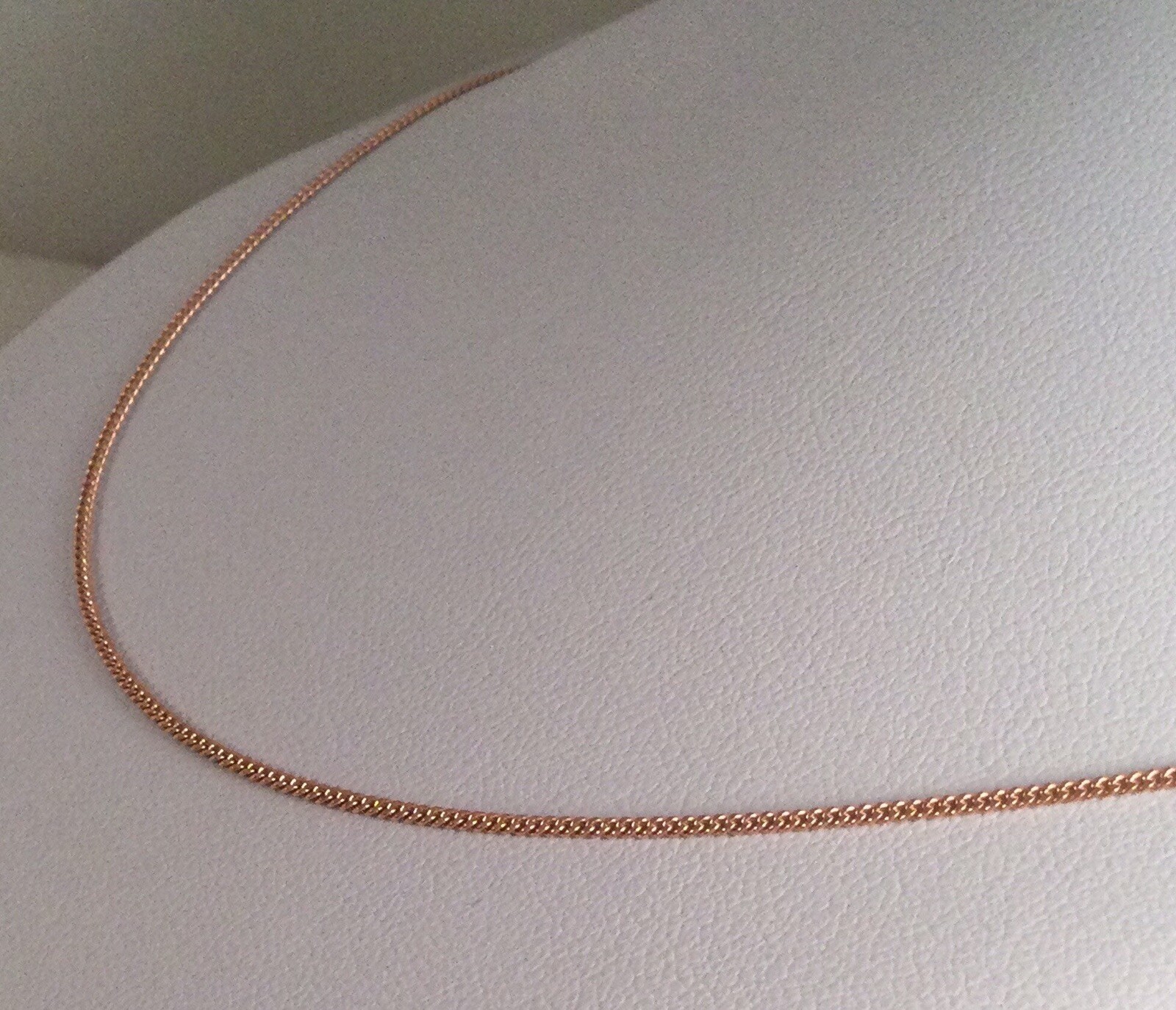 Vintage Jewellery Rose Gold Chain Necklace Antique Deco Jewelry 45 cm 17 3/4 in