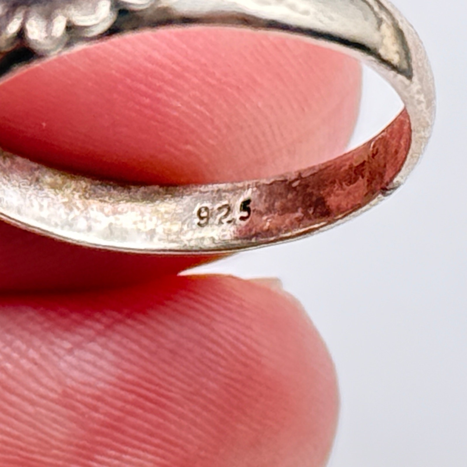 Vintage Daily Flower Sterling Silver Ring Size 10