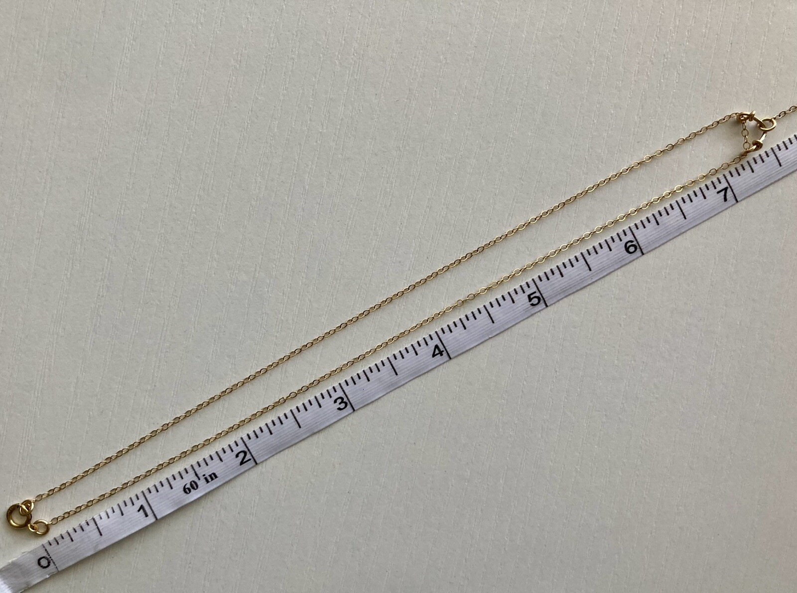 14k Yellow Gold Filled Quartz Pendant Chain Necklace Y Drop 15in plus 4in Drop