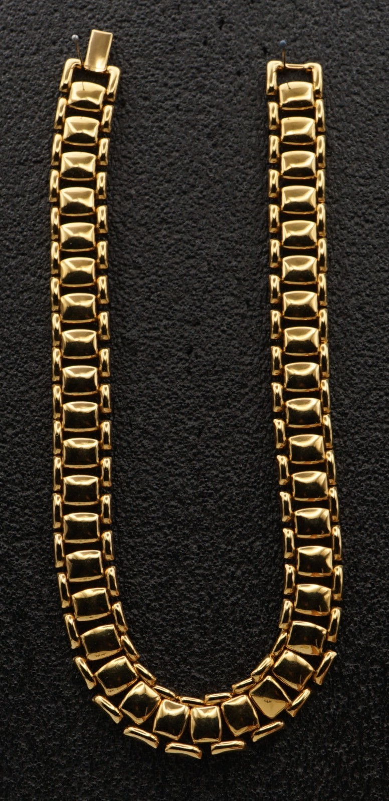Signed Circle (C) Trifari Chunky Link Statement Necklace Vintage