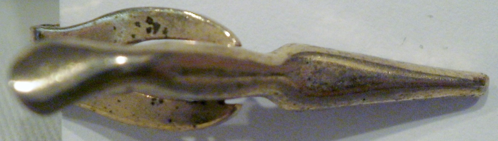 Vintage Gold Tone Woven Design Tie Clip Bar and Cuff Links