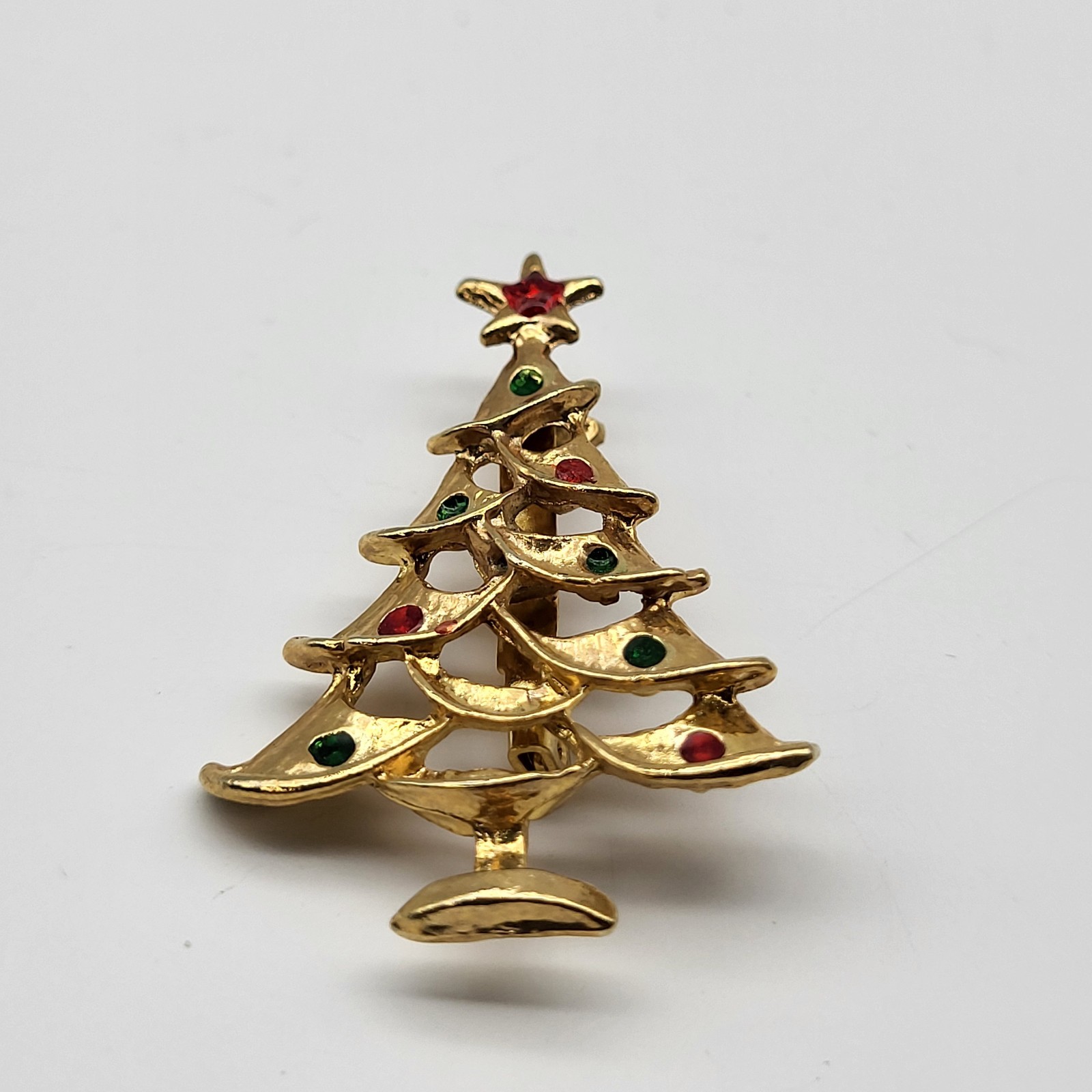 Vintage Brooch pin lot Christmas Holiday collection Tree Snowflake bell & more