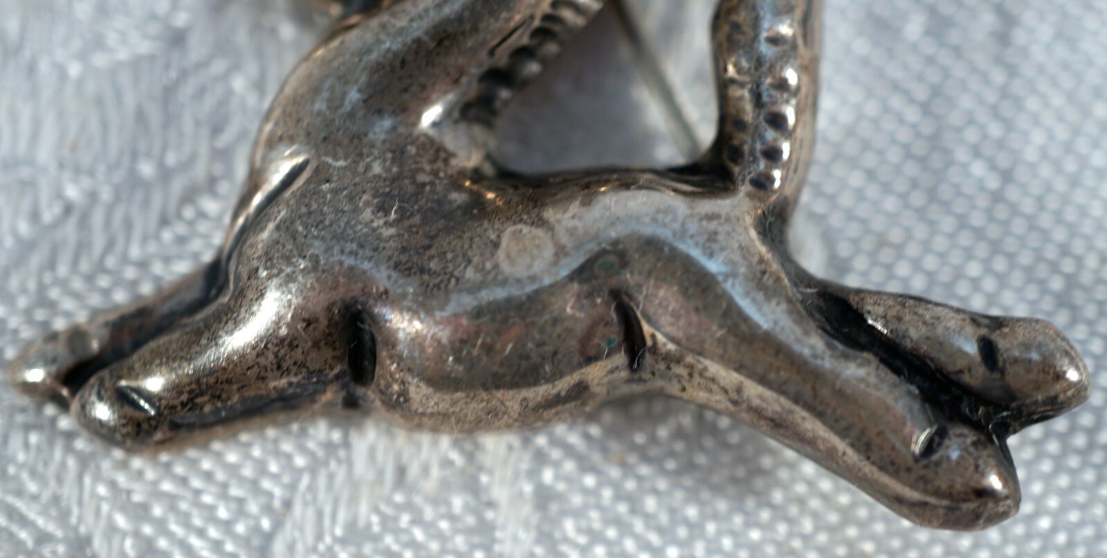 980 Silver Donkey with Birthday Hat Made in Mexico Pin / Brooch