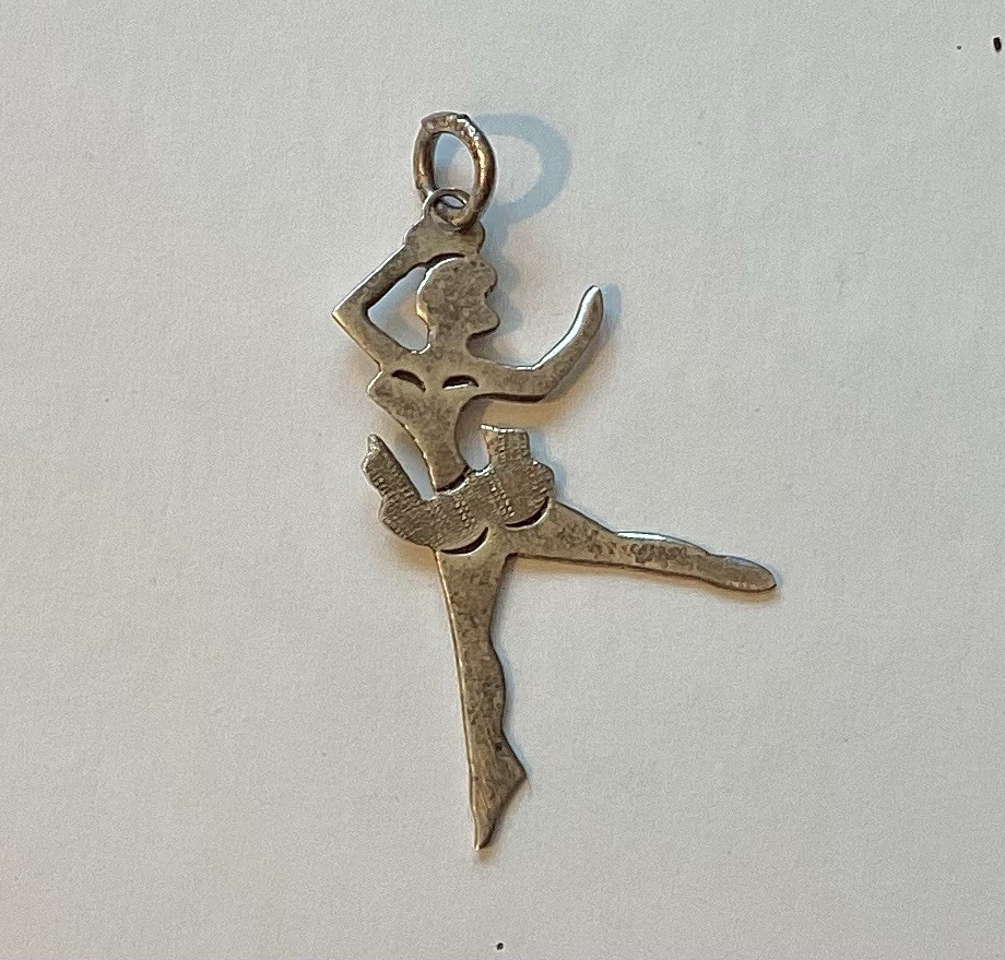 Vintage Sterling Silver Charm Ballerina Taxco Mexico Stamped Mex Large