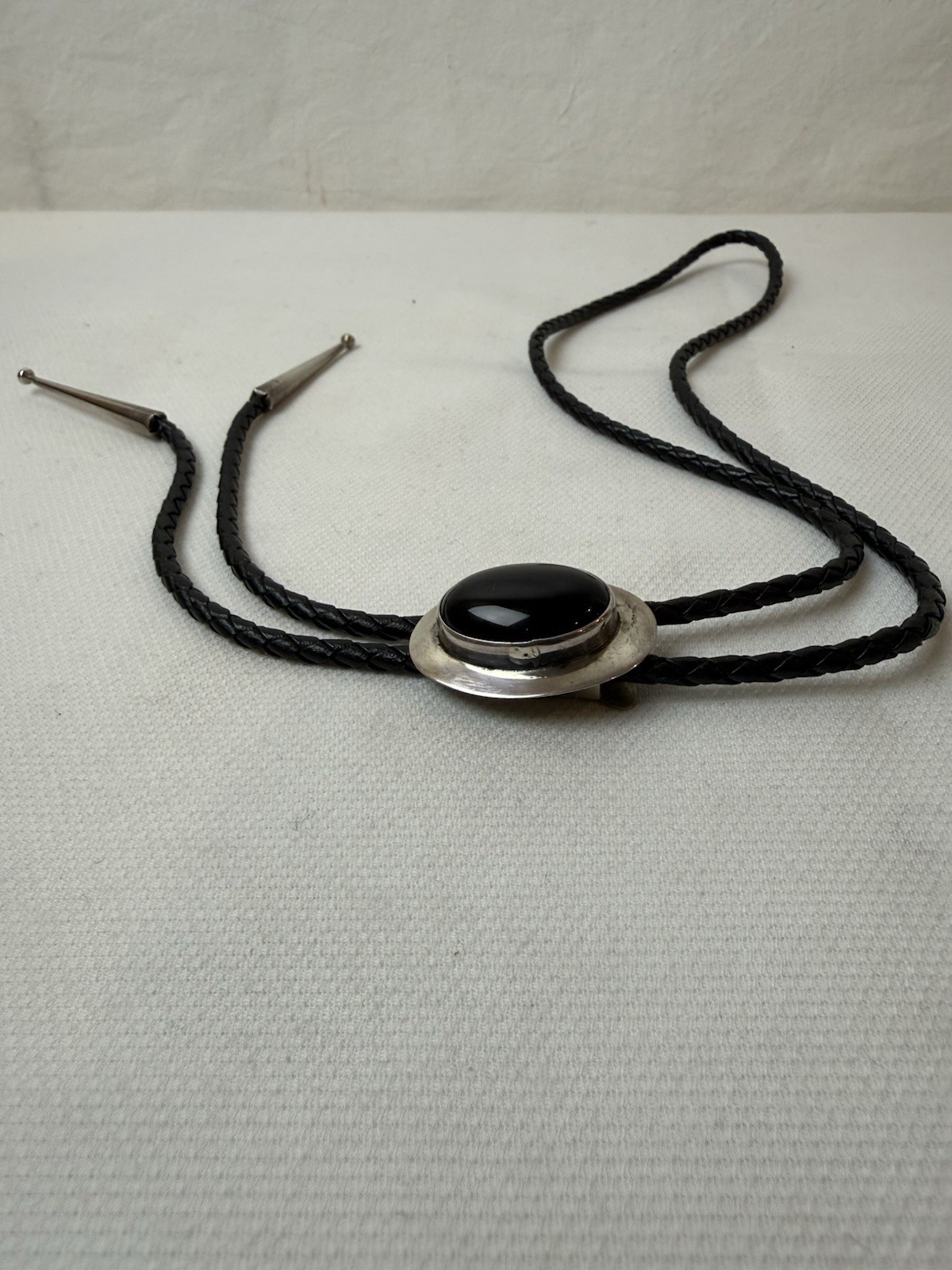 Vintage Sterling Silver 925 and Onyx Bolero, Ben G Chaves, Navajo