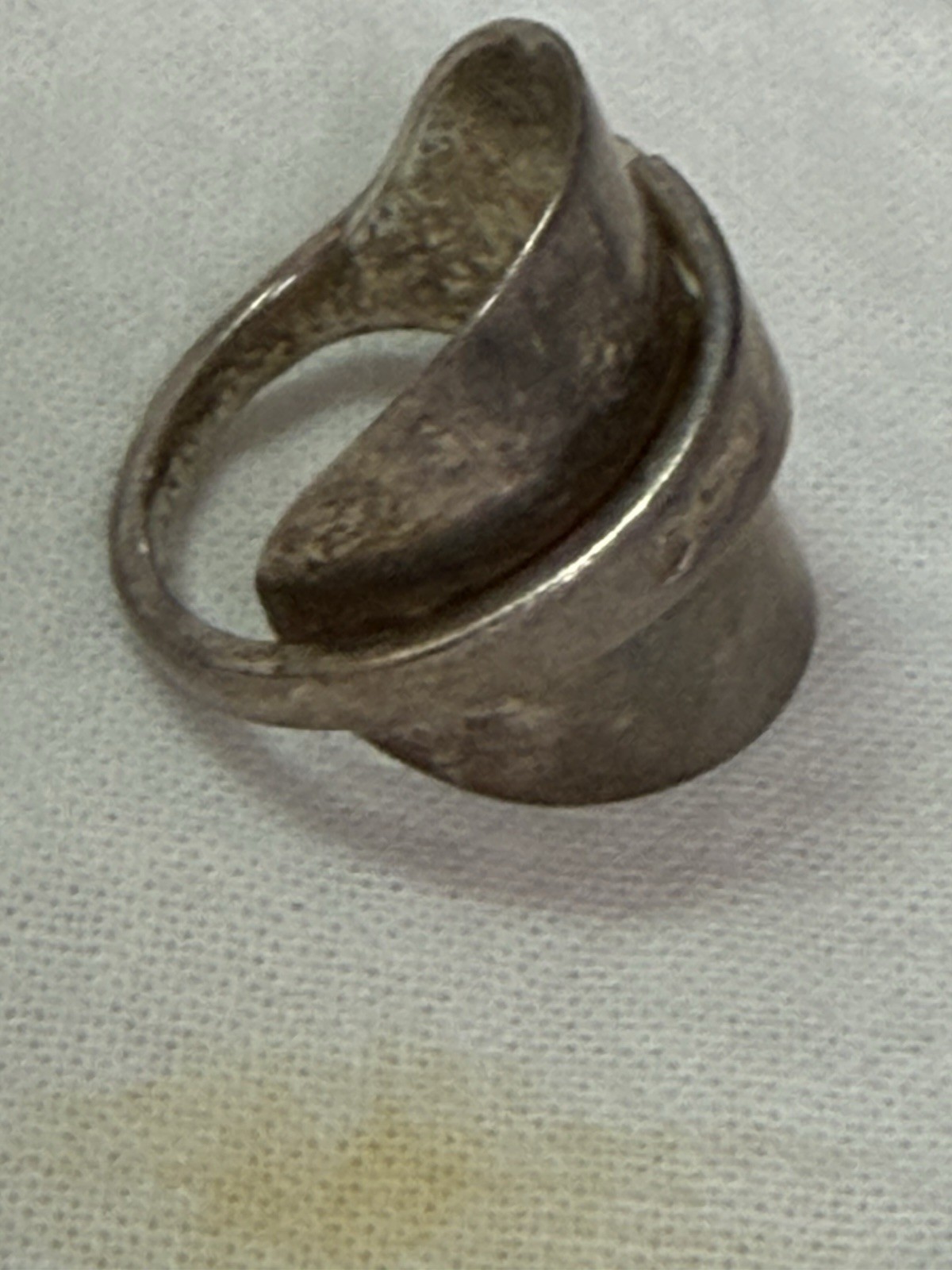 Vintage English Sheffield Sterling Silver James Deakin And Sons Spoon Ring, 9