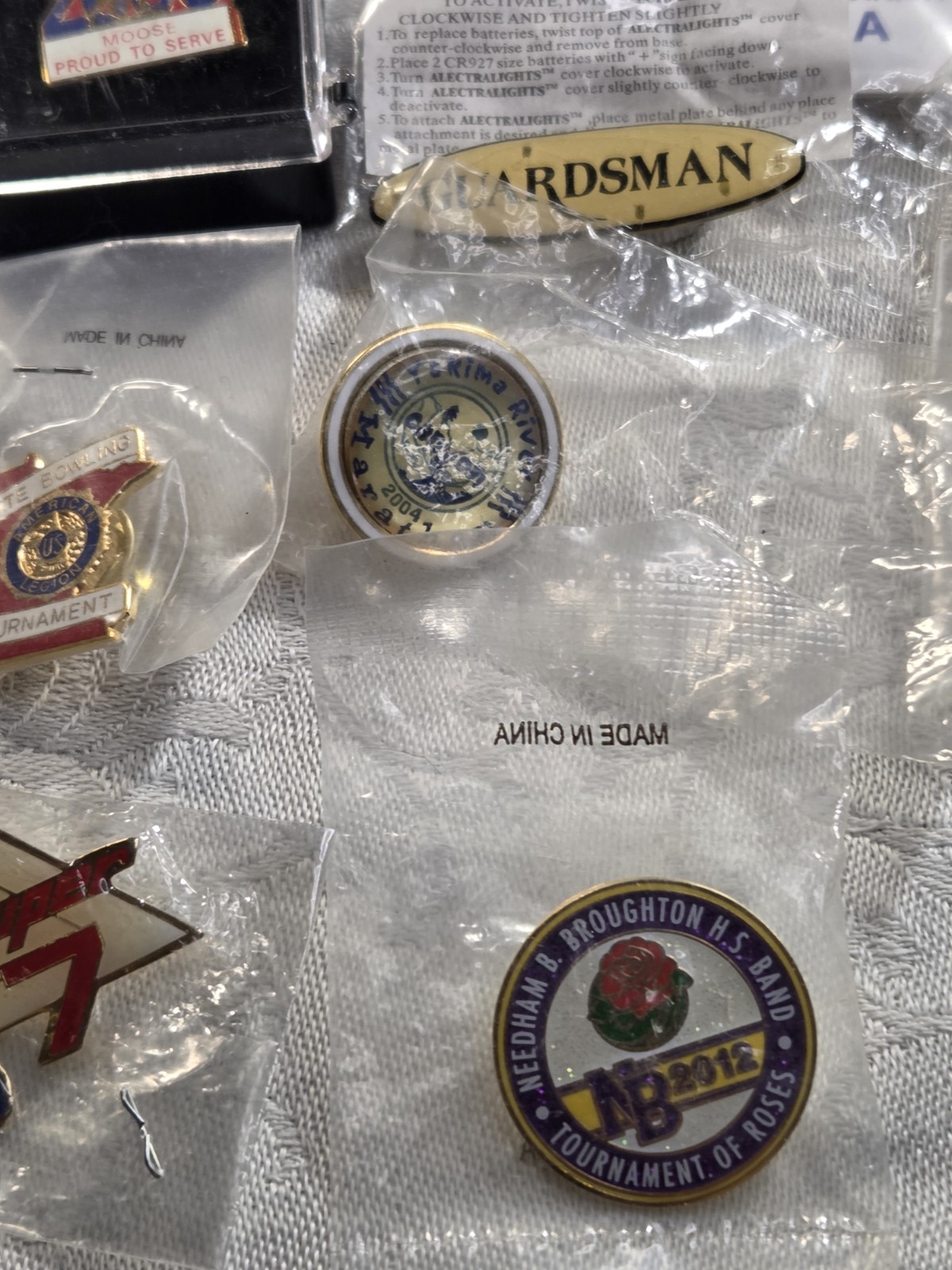Mixed Vintage Pins & Tie Clips Lot Kiwanis USPS Military Fraternal 20+ Pieces