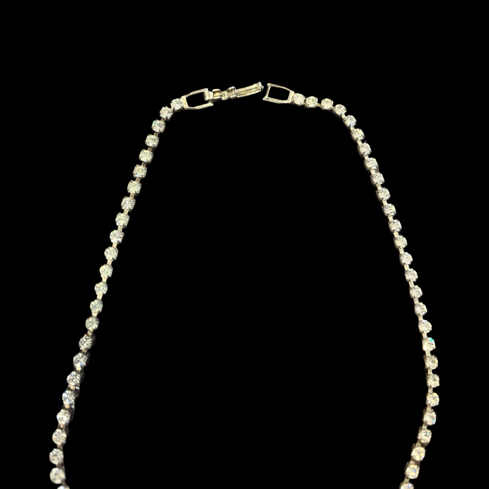 VINTAGE RHINESTONE CHOKER NECKLACE