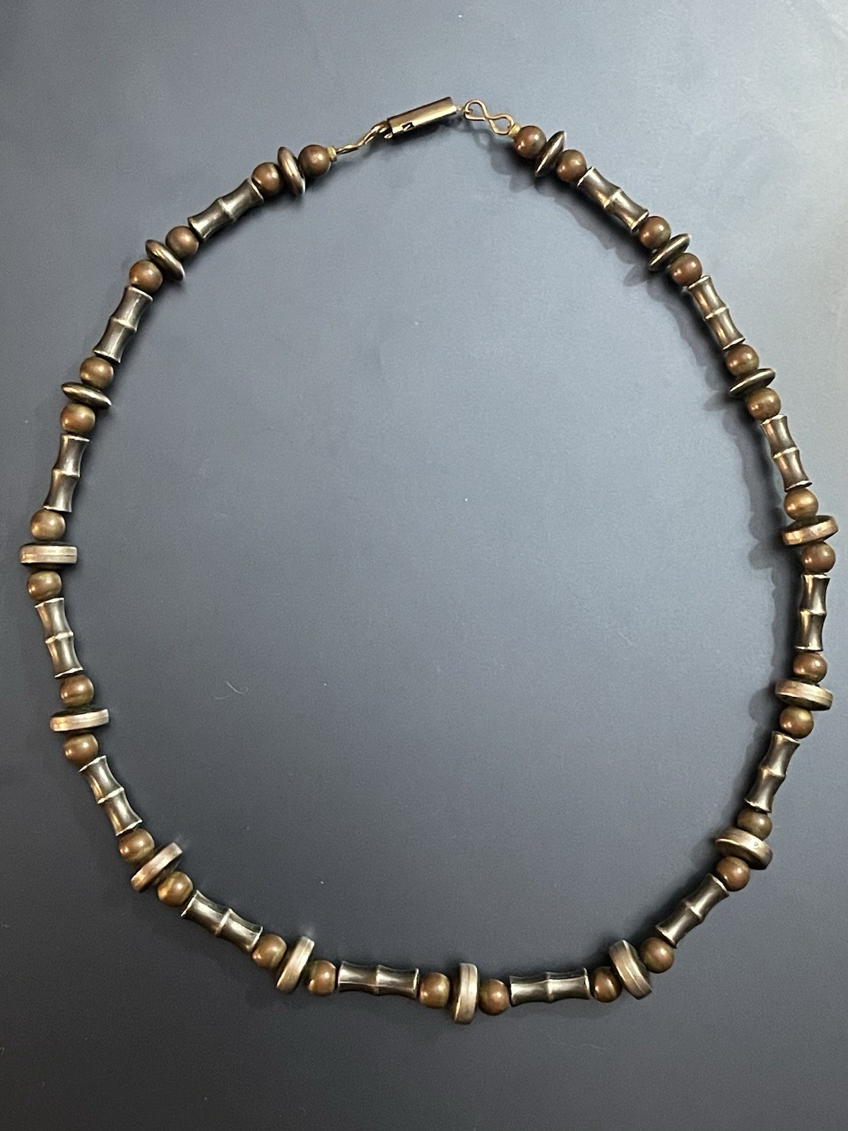 Beaded Necklace With Fish Hook Clasp ~ 17”